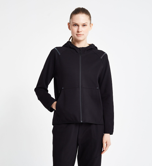 Lescon 24N-2138 Fermuarlı Kapşonlu Üst Sweatshirt Kadın