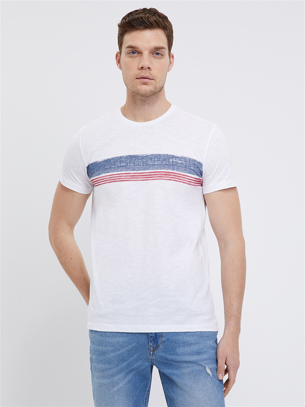 Loft Erkek Whıte T-Shirt LF2024600