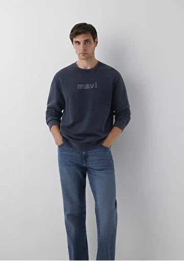 Mavi Bisiklet Yaka  Erkek Sweatshirt 0S20102-70489
