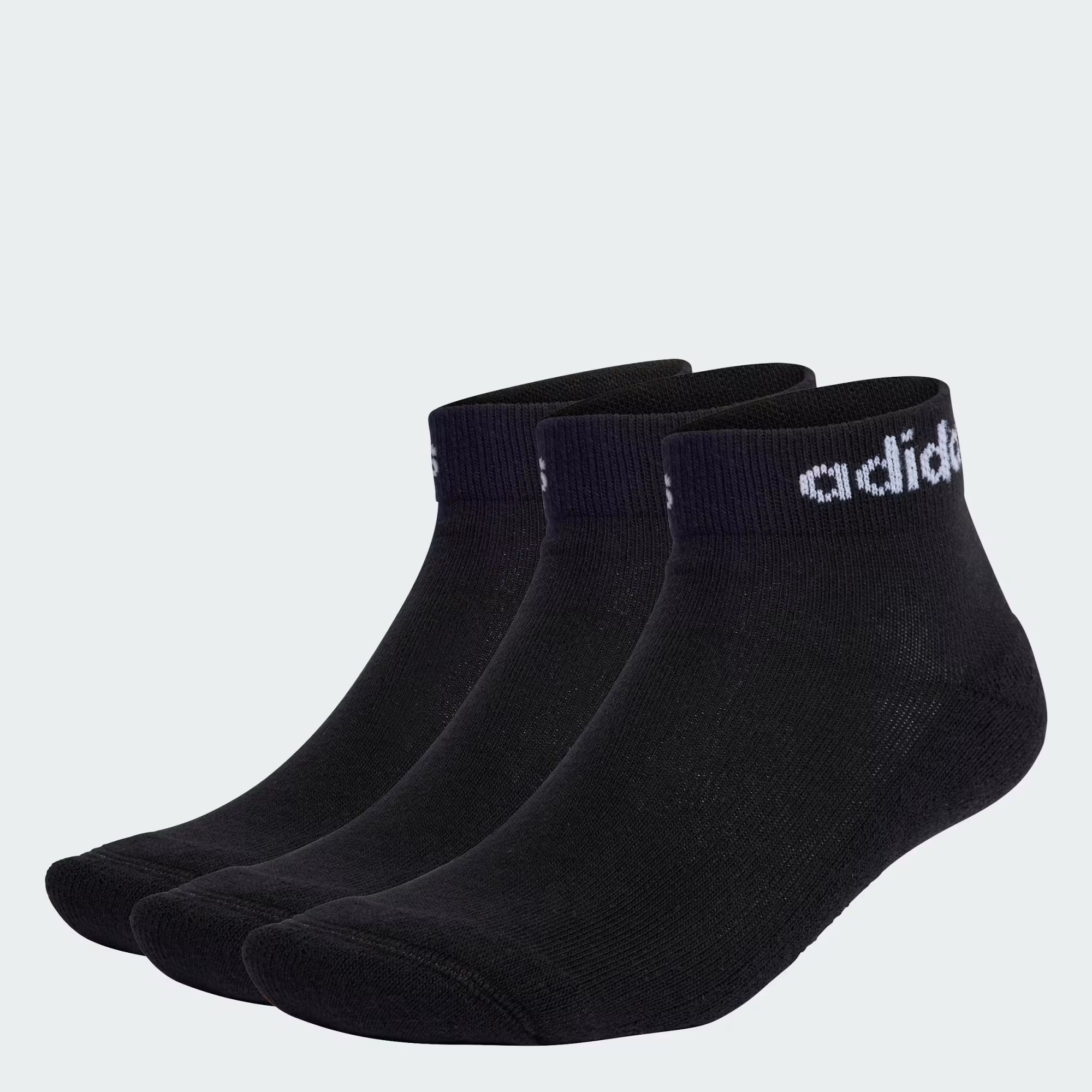 Adidas C Lın Ankle 3P   Black/Whıte Unisex Çorap IC1303