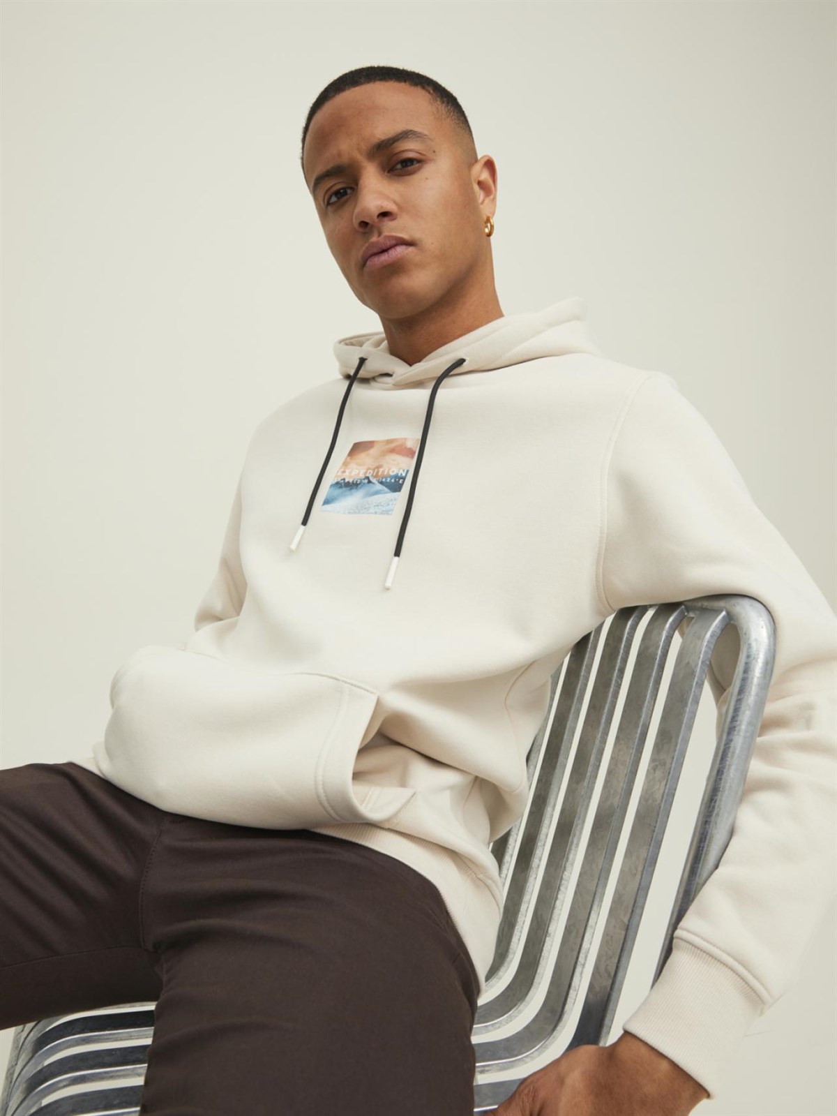 Jack&Jones Jcohıkıng Sweat Hood Erkek Sweatshirt 12216305