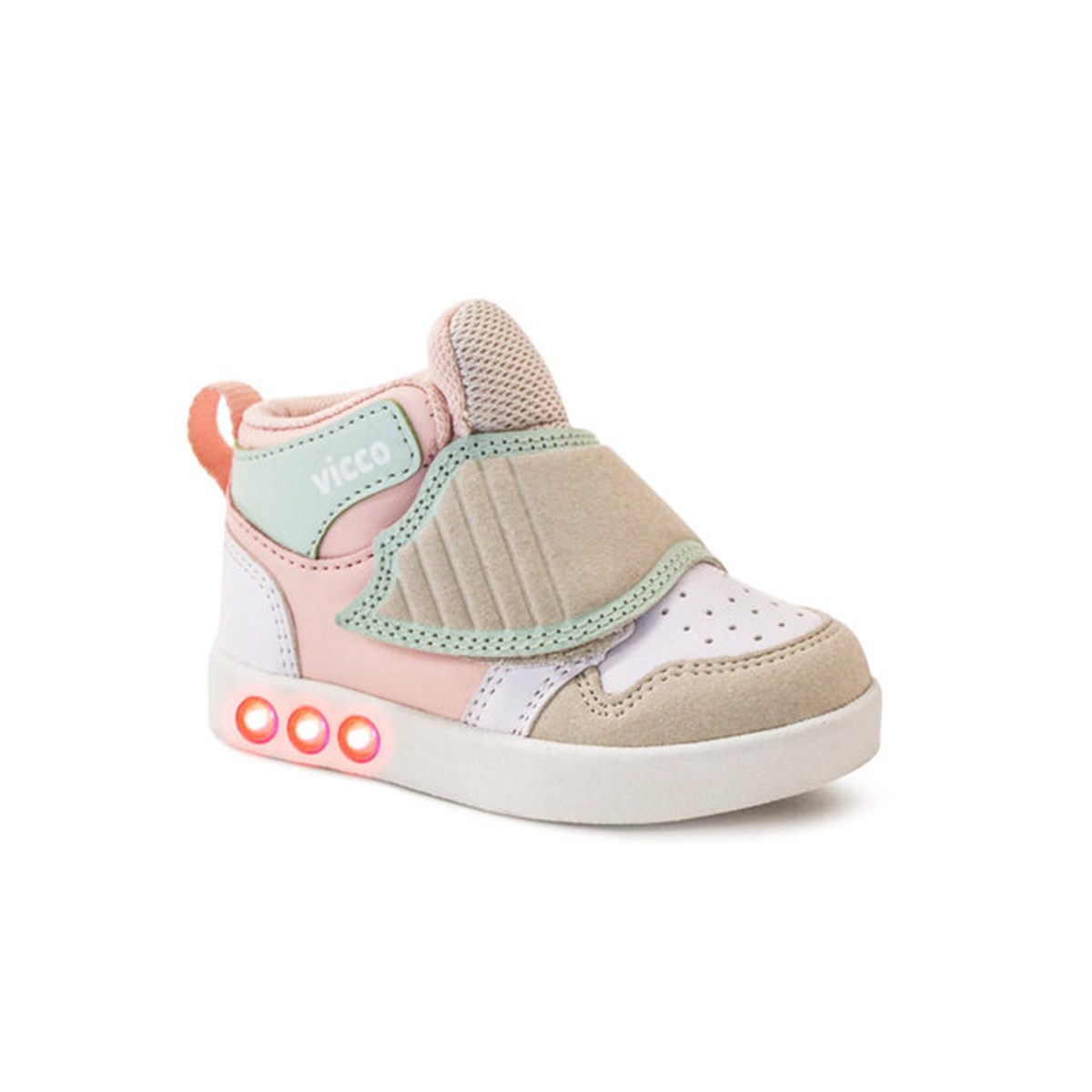 Vicco Ufo Pudra/Powder Bebe Işıklı Spor Ayakkabı 313.B20K.100-114