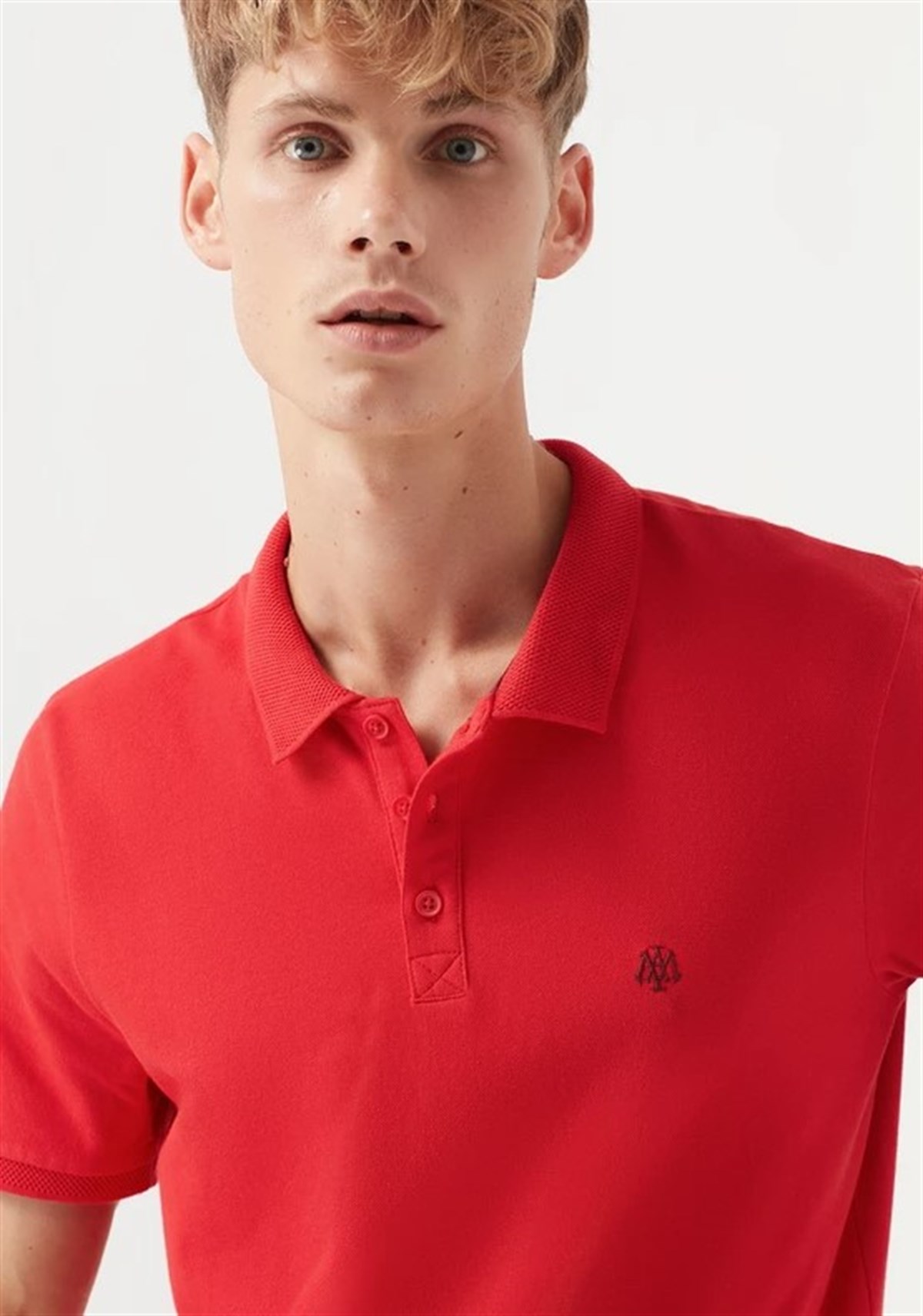 Mavi Polo  Çin Kırmızısı Erkek T-Shirt 065495-31557