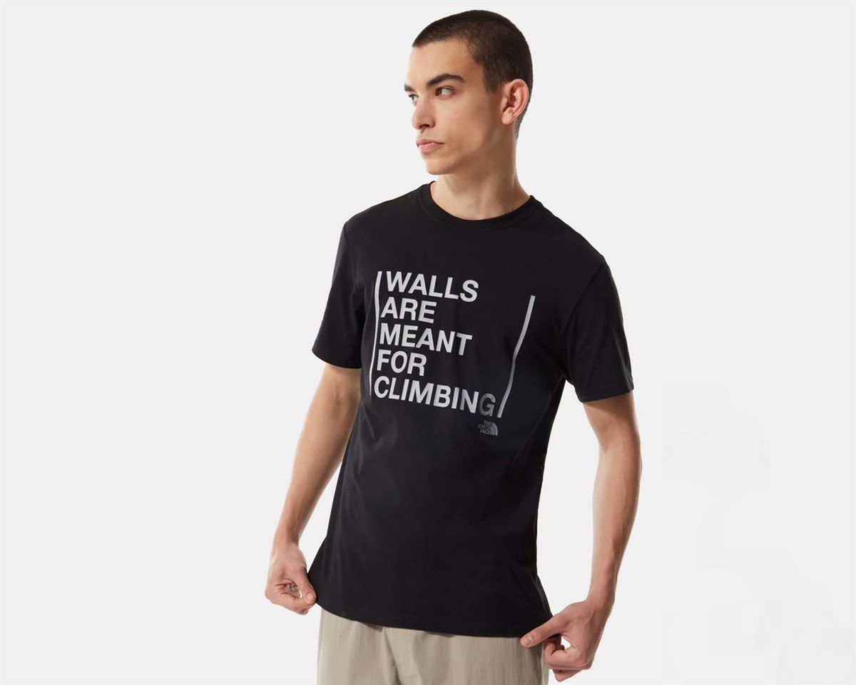 The Nort Face M S/S Walls Are For Clımbıng  Erkek T-Shirt - NF0A3S3S0GY1