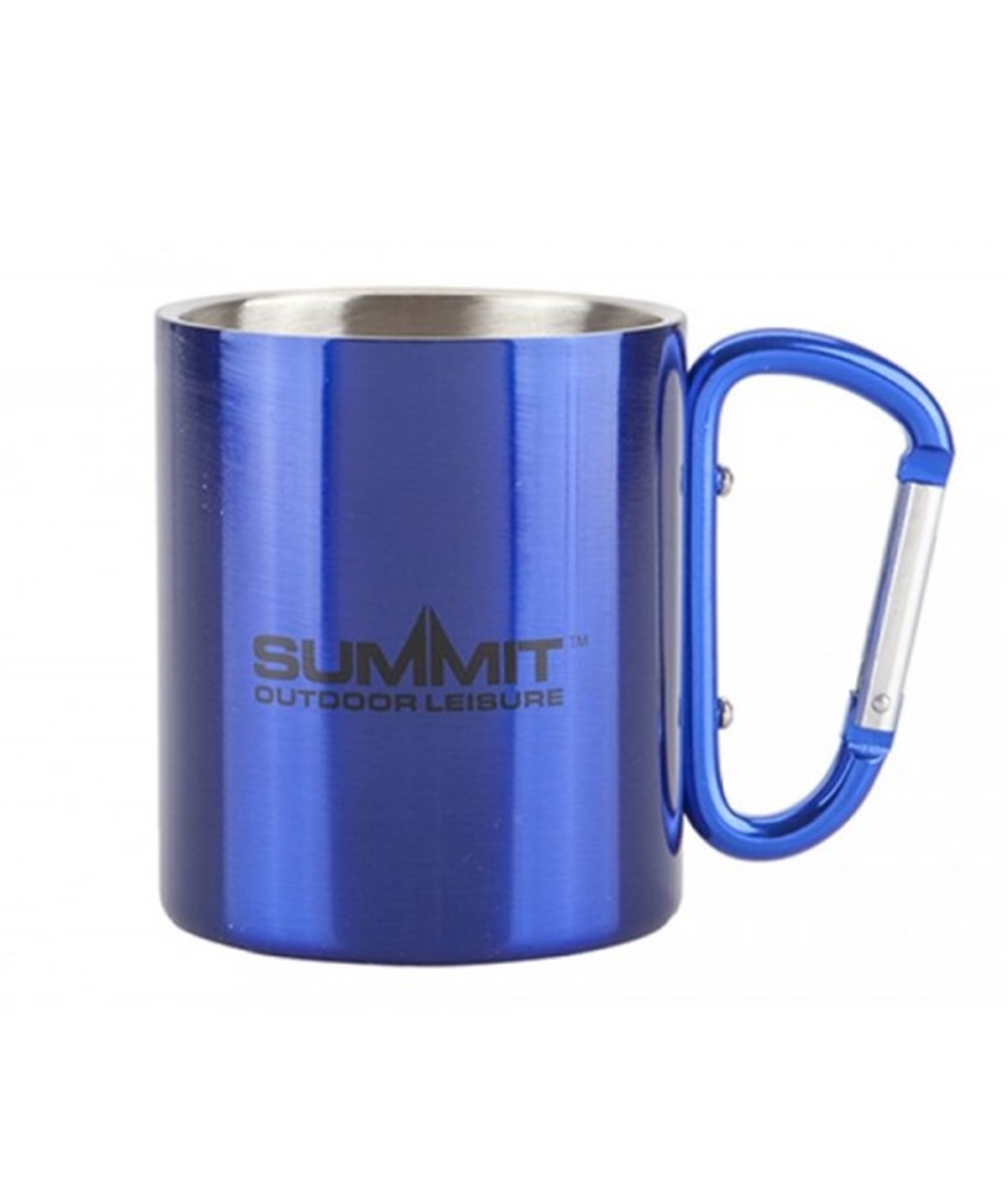 Summit Karabinalı Paslanmaz Çelik Kupa 300 Ml. Çift Cidarlı Blue / 663057