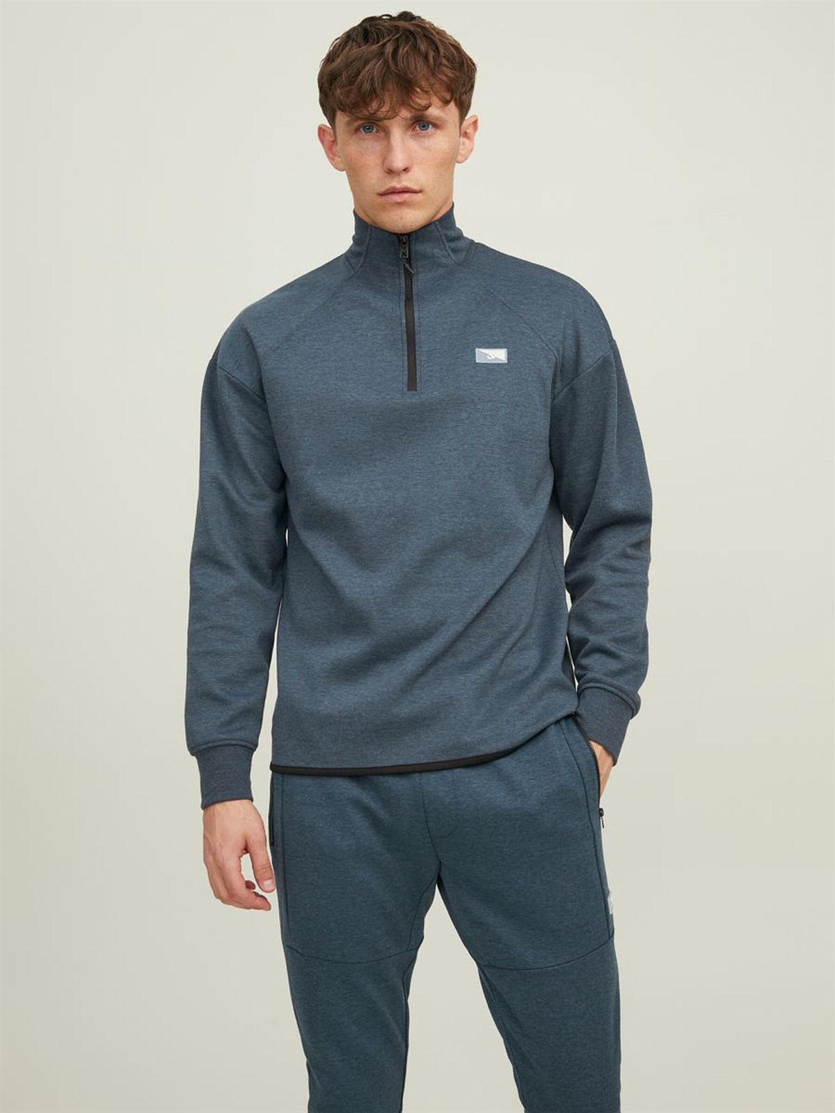 Jack&Jones Jcoaır Half Zıp Erkek Sweatshirt 12204920
