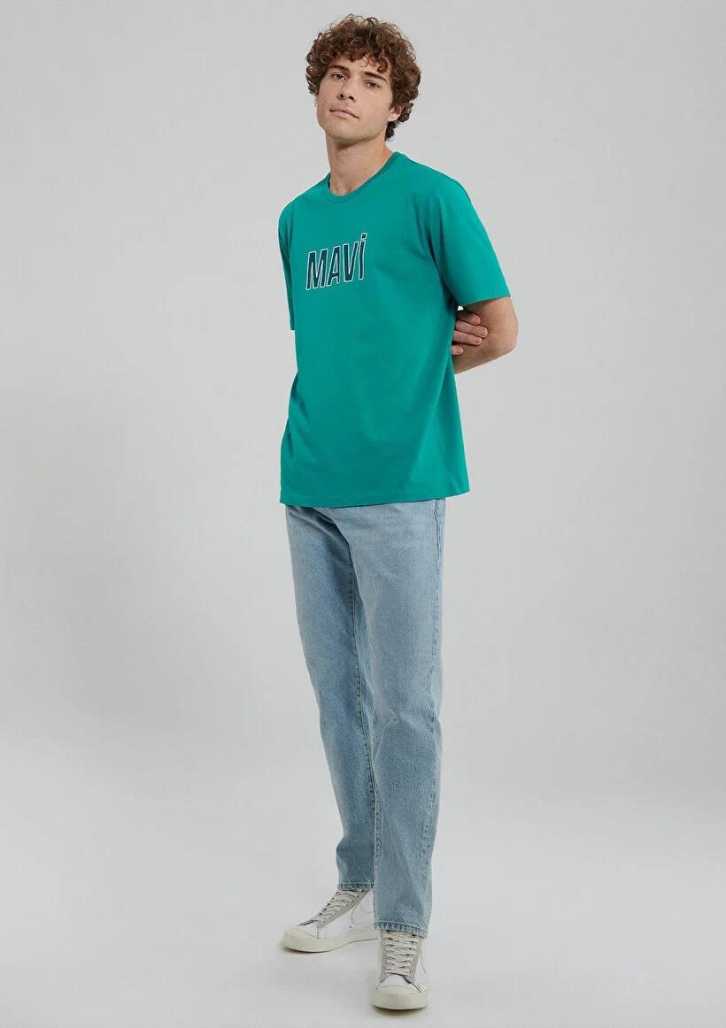 Mavi Logo Turkuaz Mavisi Erkek T-Shirt 066842-71825