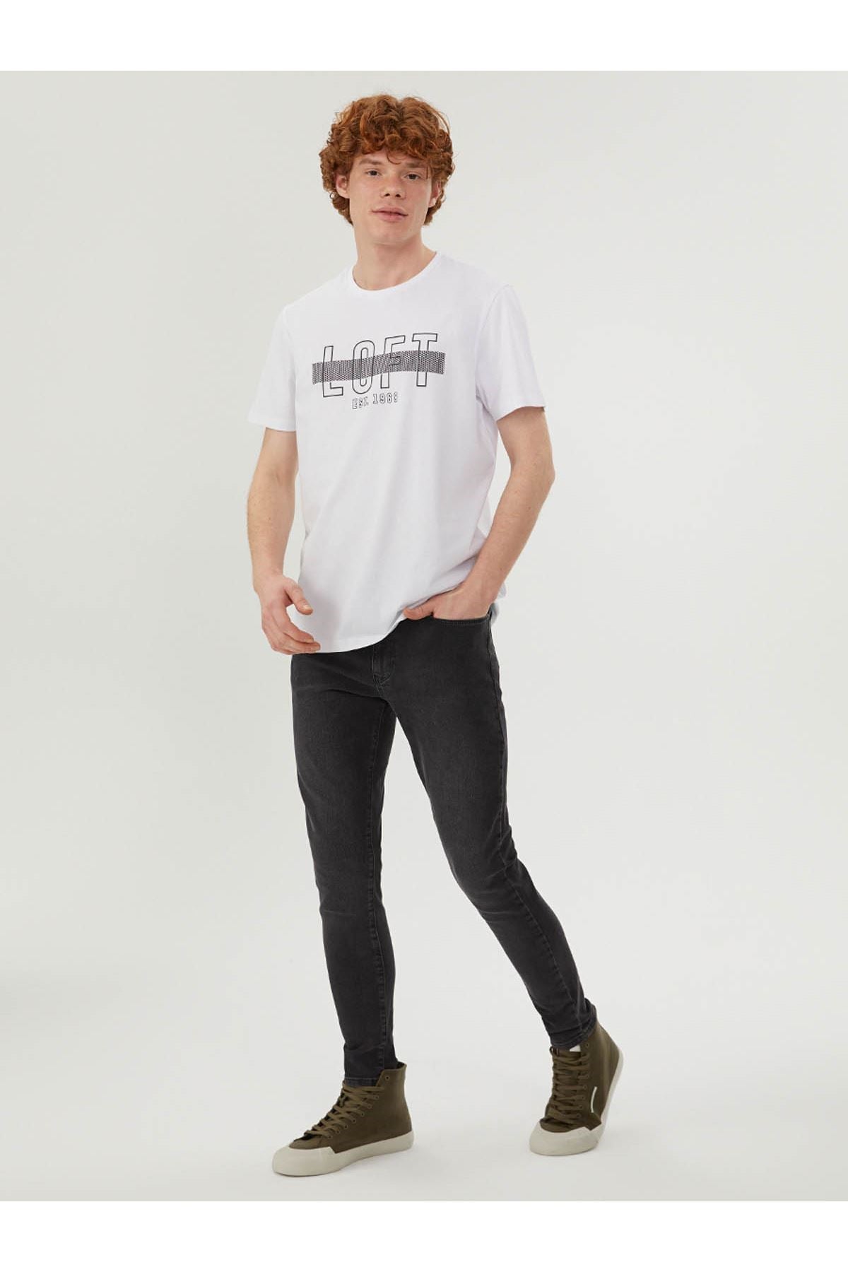 Loft Erkek Whıte T-Shirt LF2028000