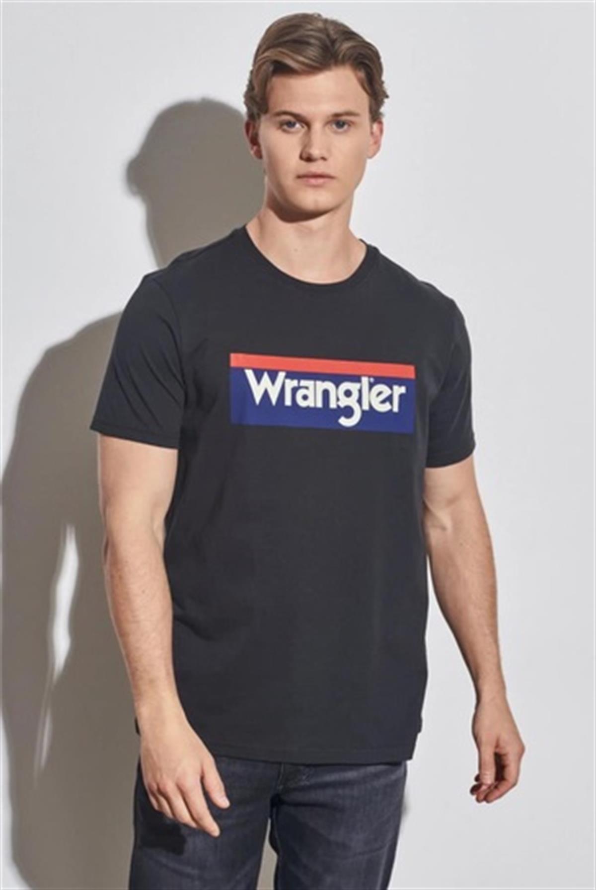 Wrangler Lightweight SS 3Color Logo Crew Neck Bisiklet Yaka T-shirt W7H4D3XV6