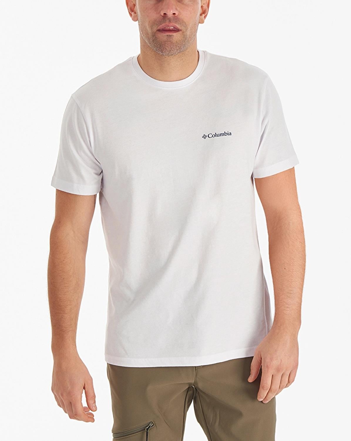 Columbia Csc M Basıc Sm Logo Brushed Ss Tee Kısa Kollu Erkek T-Shirt CS0282_100