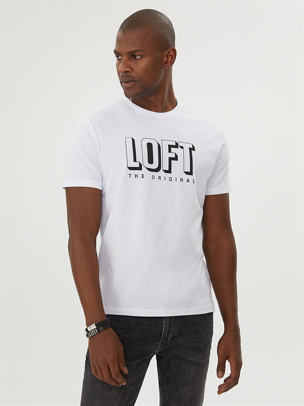 Loft Erkek Whıte T-Shirt LF2029073