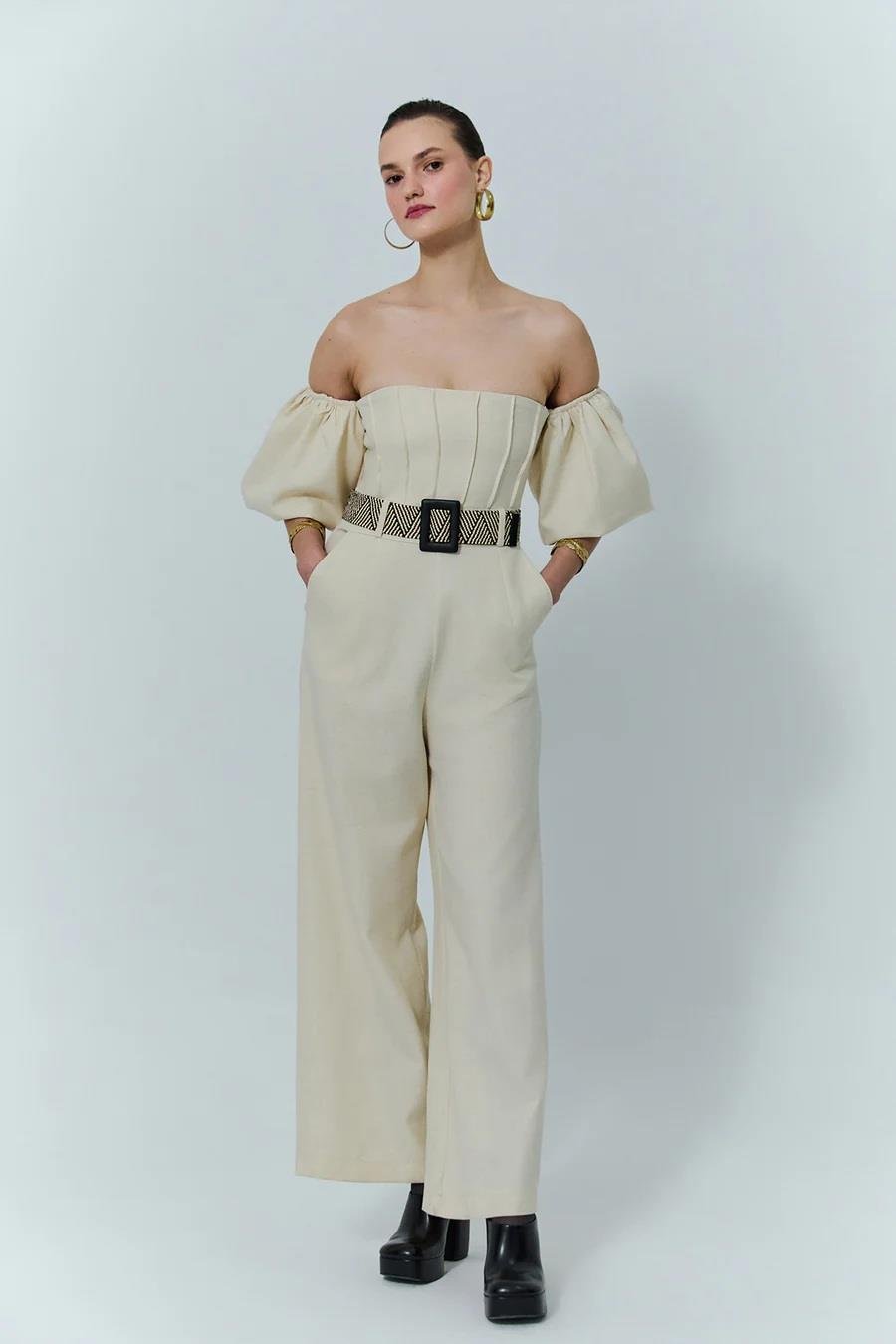 Quzu Straplez Kesim Tulum 23Y12387