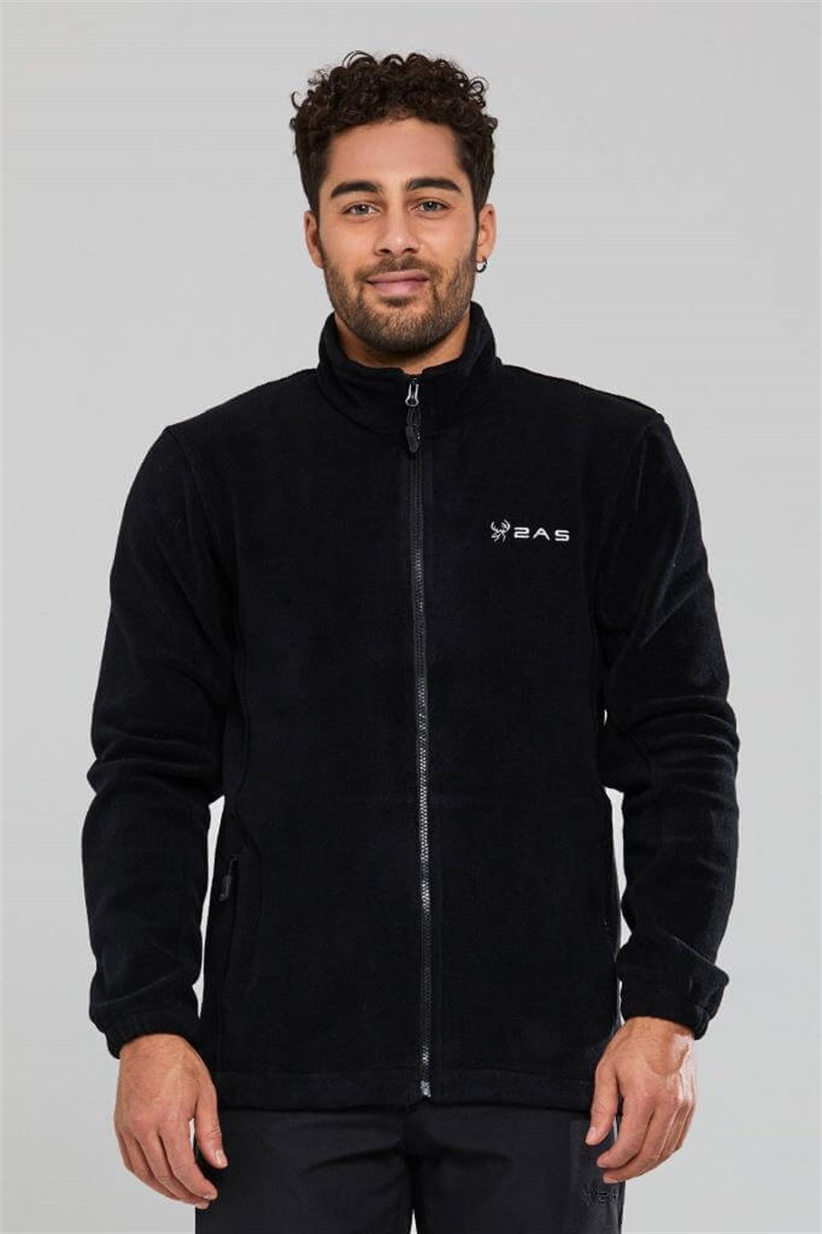 2as Salmon Tam Fermuarlı Polar Sweatshirt Erkek -  2AS100013SW