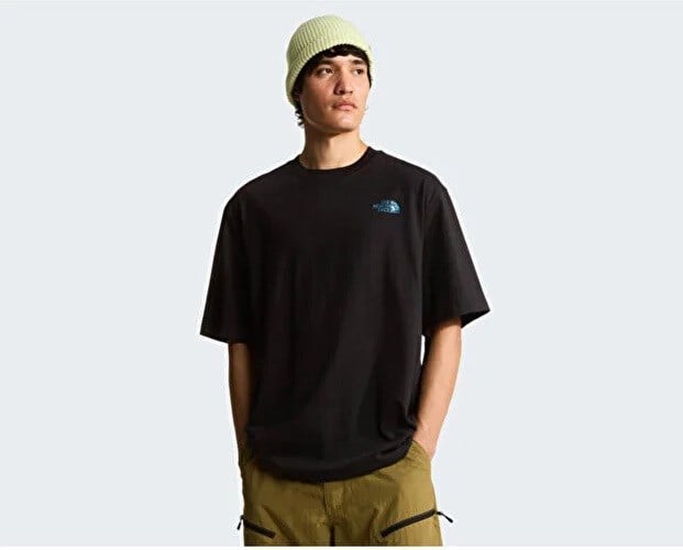 The North Face M Lıquıd Box Nse Oversıze Eeve T Erkek T-Shirt NF0A8G9WJK31