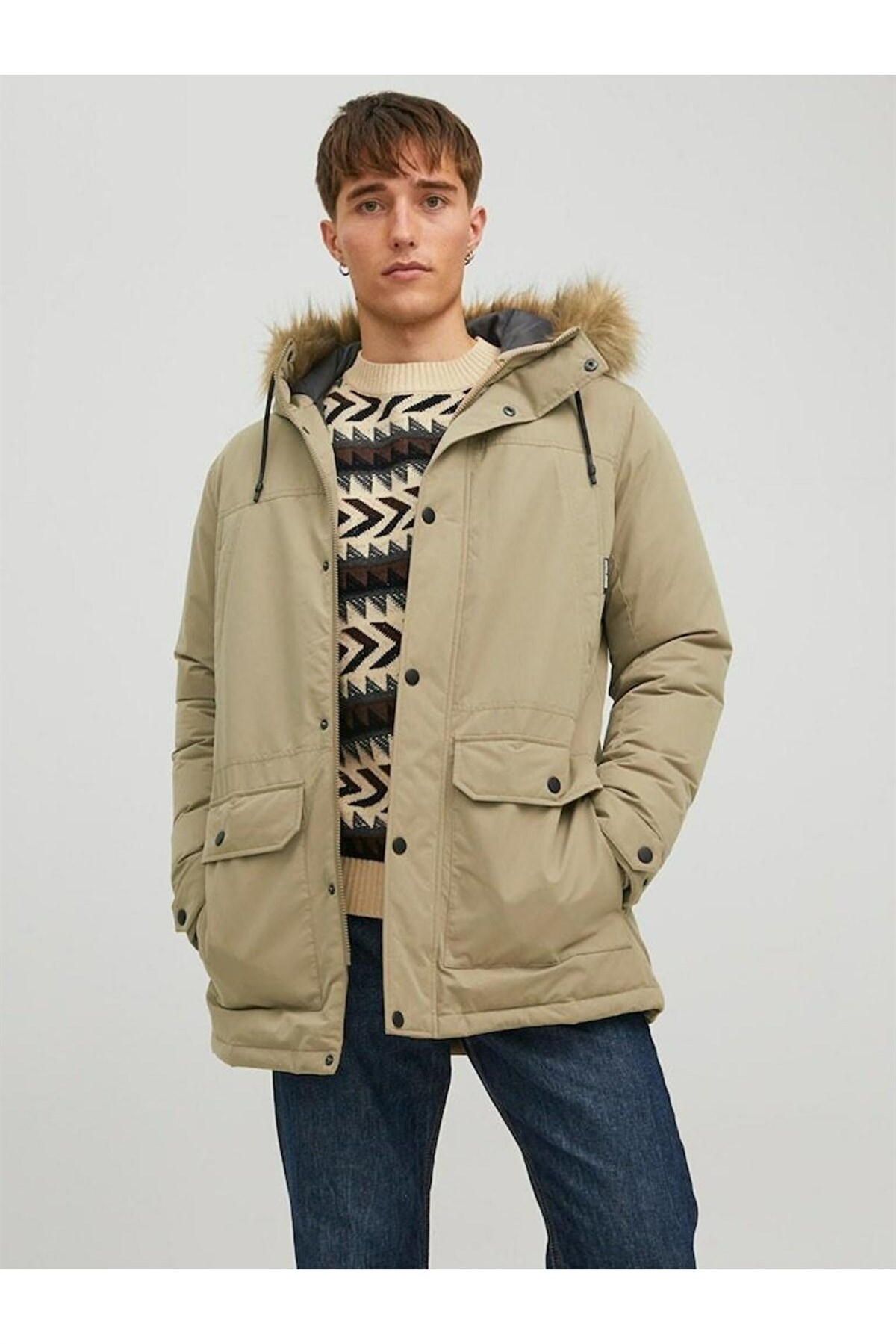 Jack&Jones Jjwınner Parka Fur Erkek Mont 12211948
