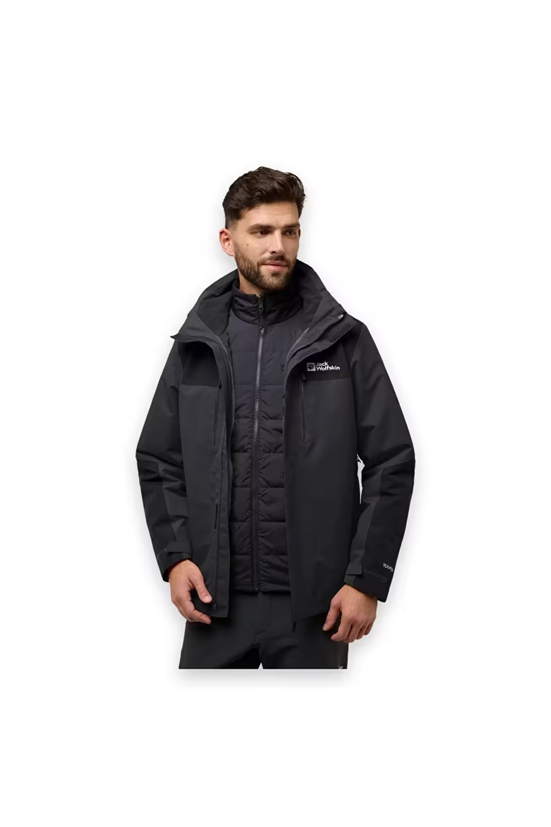 Jack Wolfskin Jasper 3In1 Jkt M Erkek Outdoor Mont
