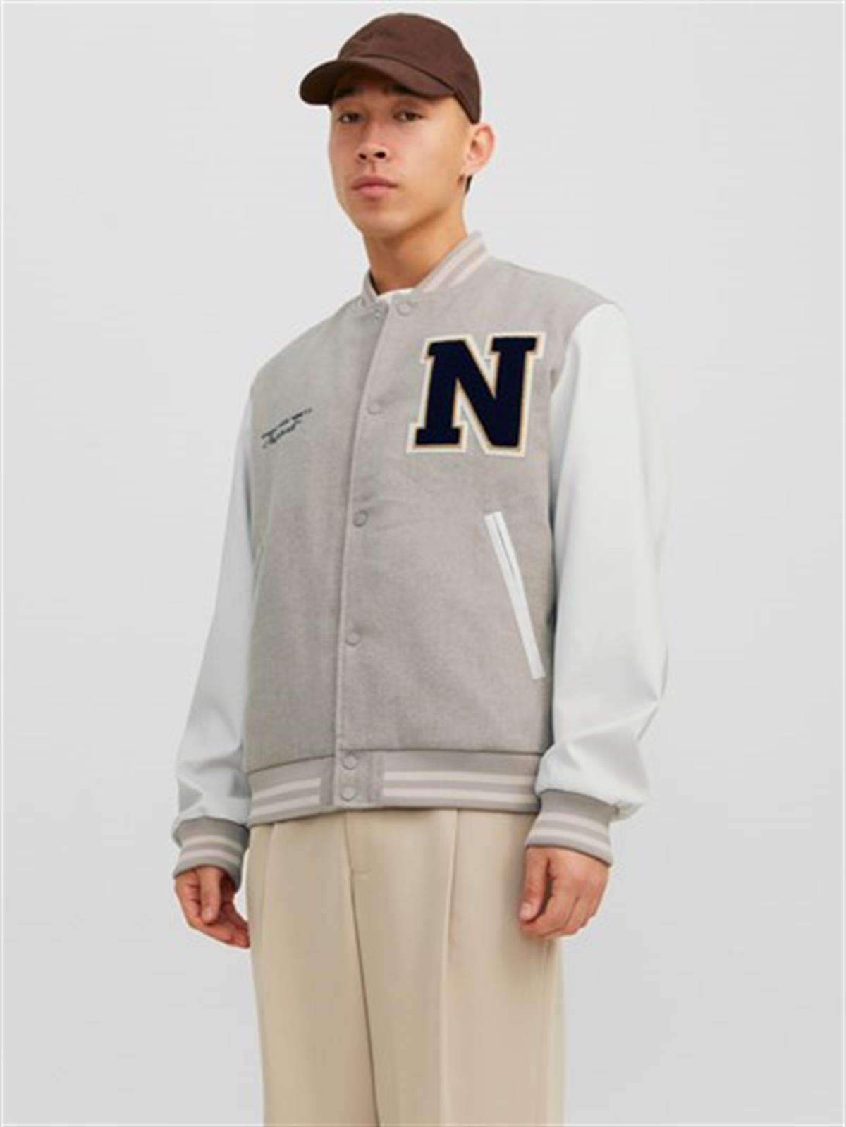 Jack&Jones Jorcollege Wool Blend Bomber Noos Erkek Ceket 12241559
