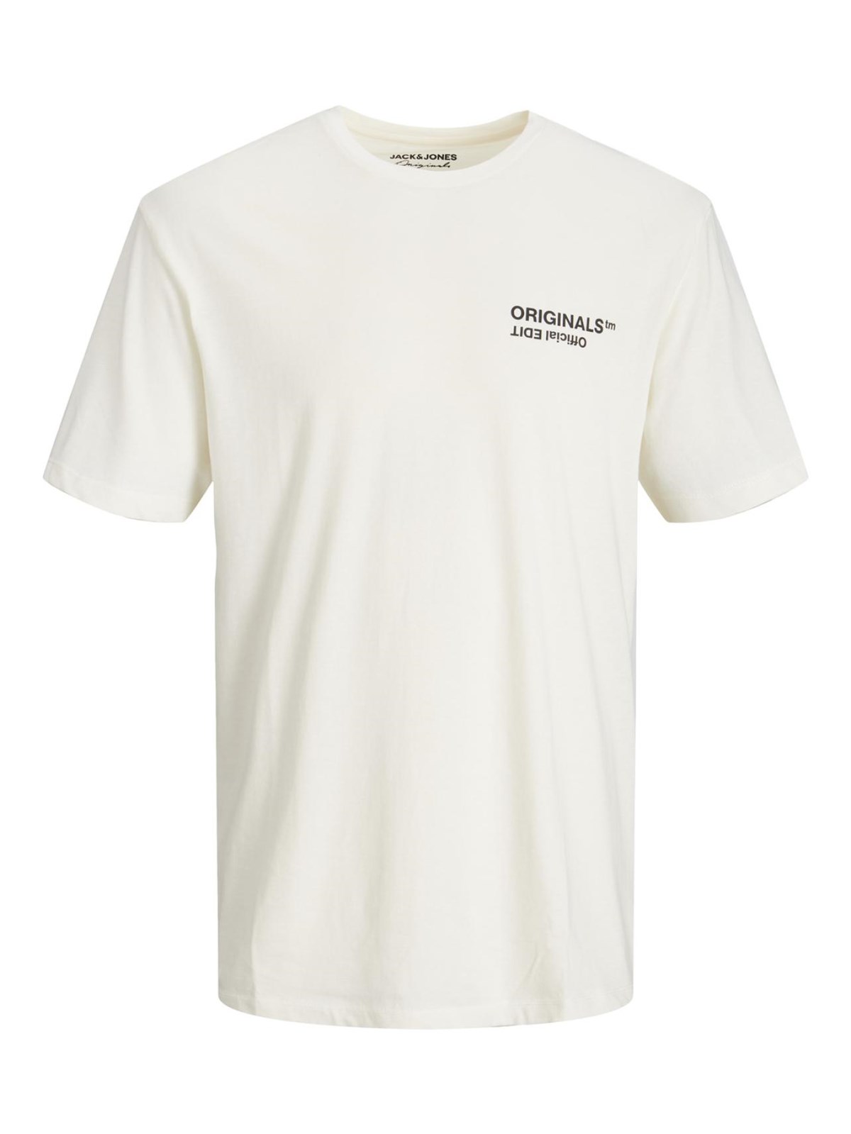 Jack&Jones Jorend Back Tee Ss Crew Neck Blk Erkek T-Shirt 12210439