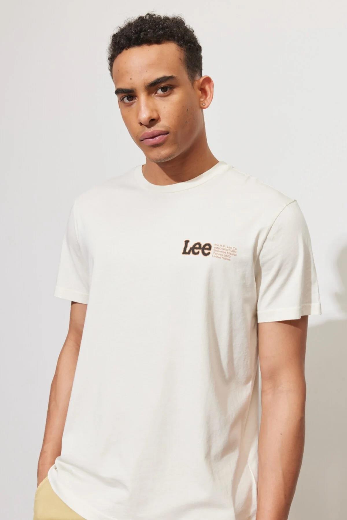 Lee Bisiklet Yaka T-shirt L69JFQNQ