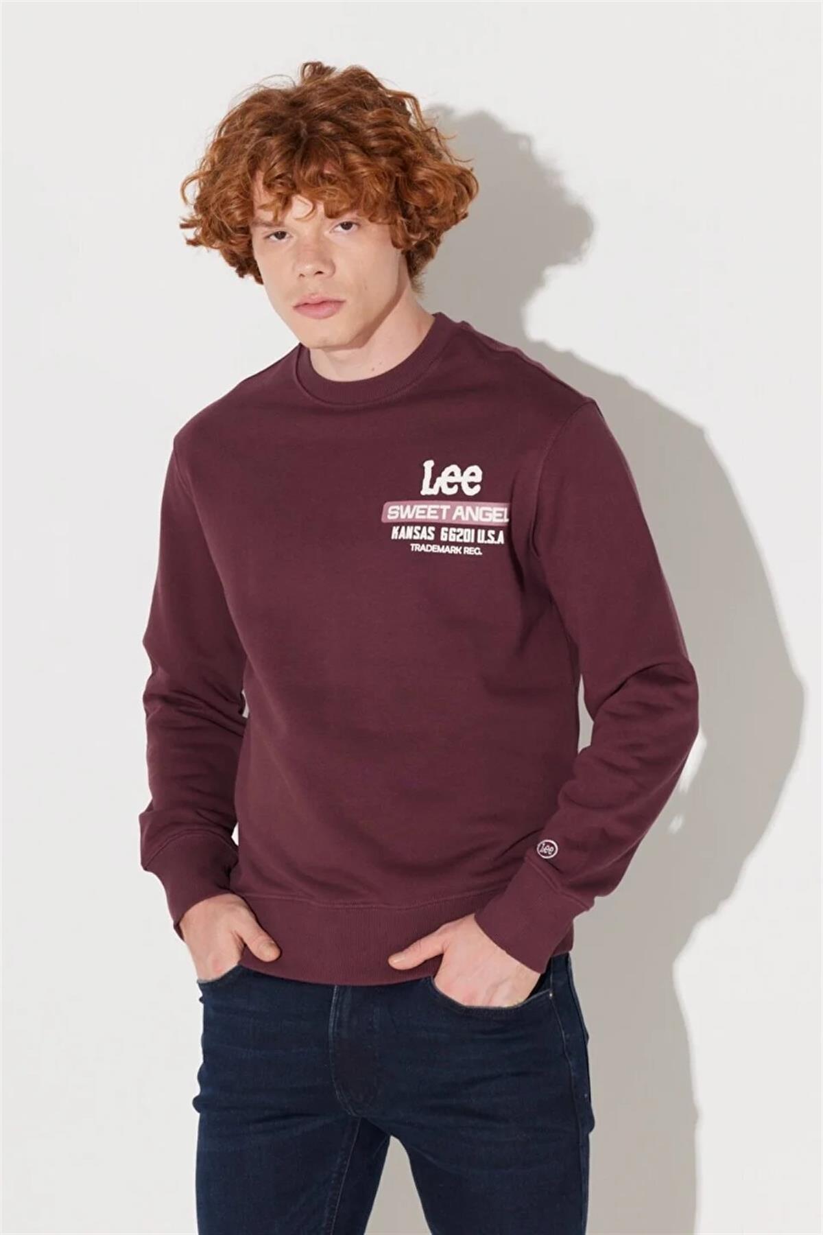 Lee Bisiklet Yaka Erkek Sweatshirt L232294838