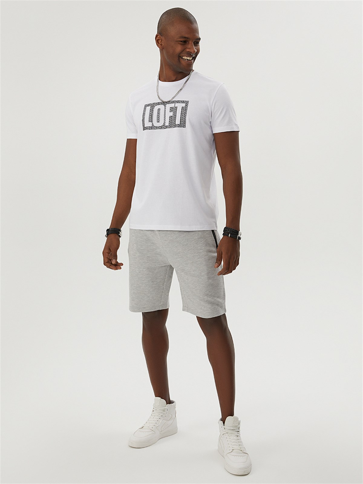 Loft Erkek Whıte T-Shirt LF2028236