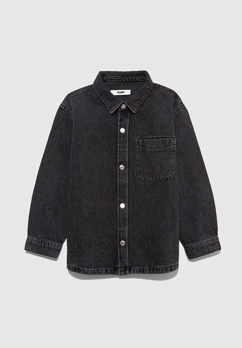 Mavi Bob Smoke Denim Çocuk Gömlek 6210000-89447