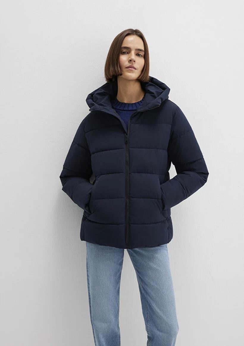 Mavi Kapişonlu  Sky Captain Kadın Mont 1110704-86623