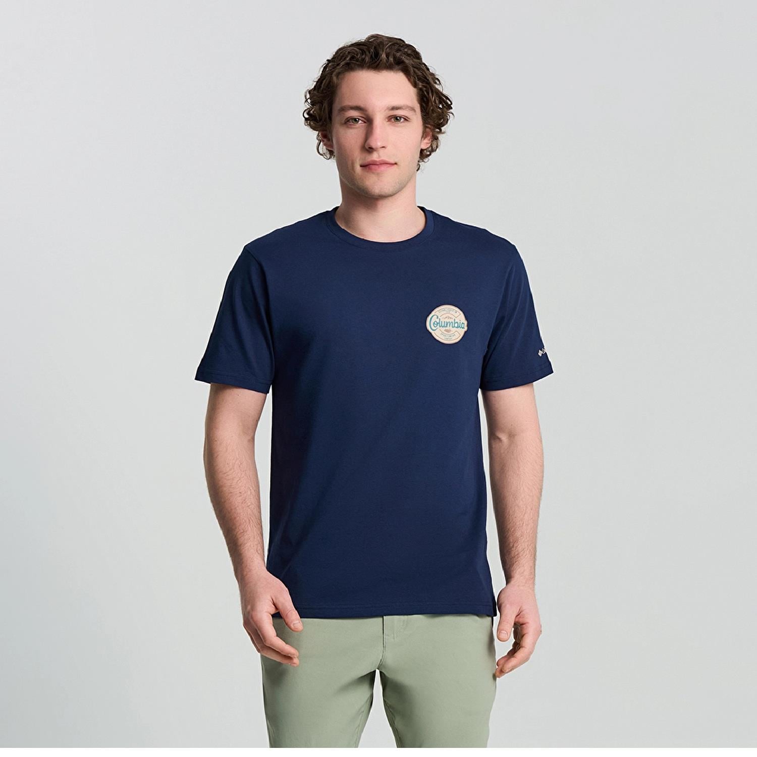 Columbia  Csc M Button Stamp Scrıpted Ss Tee Erkek Kısa Kollu T-Shirt