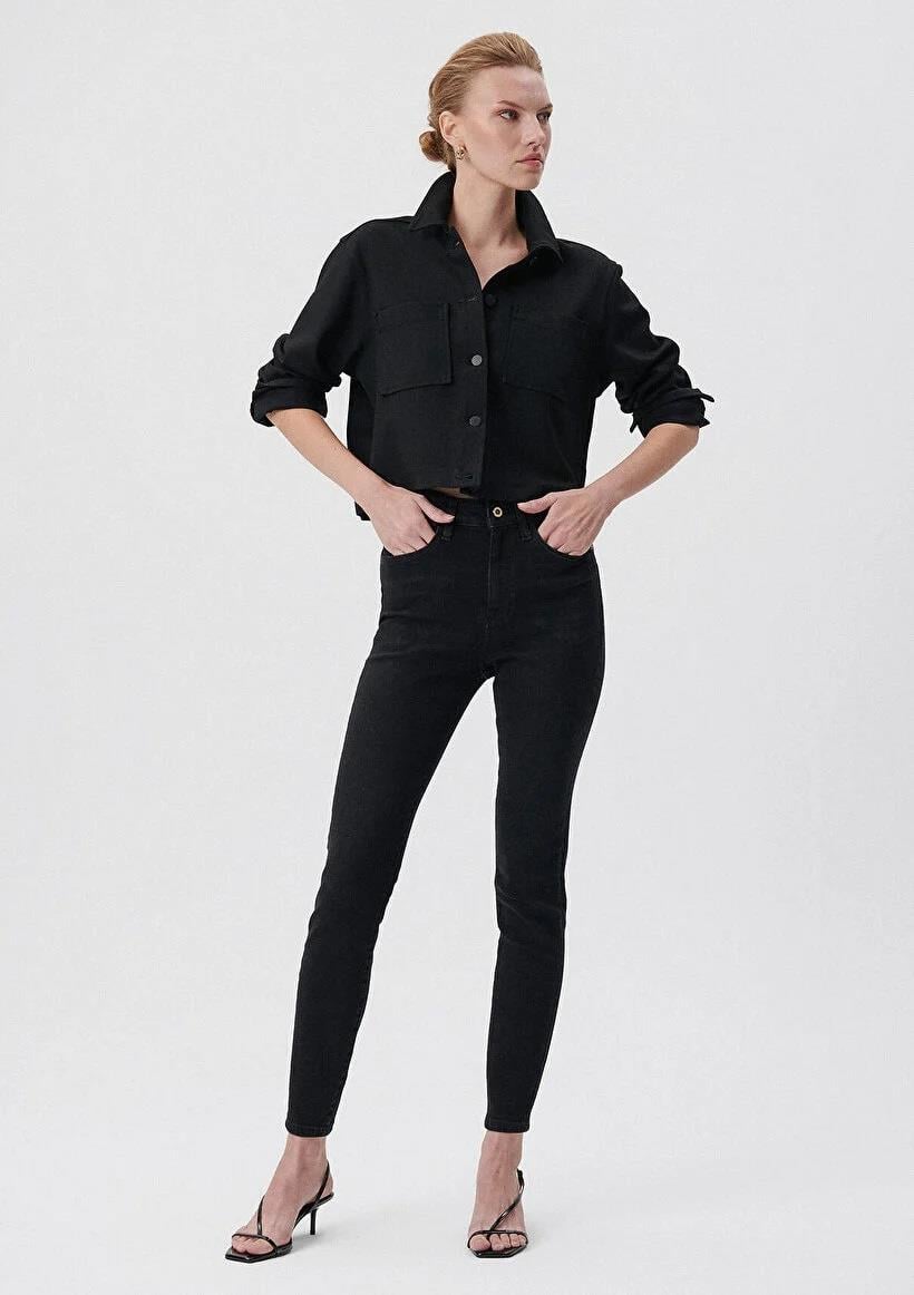 Mavi Serenay Deep Smoke Gold Premıum Kadın Kot Pantolon