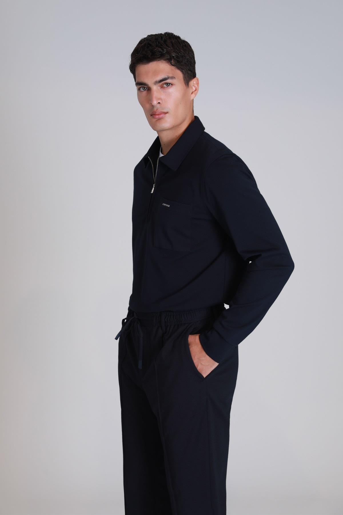 Lufian Tardu Erkek Sweatshirt Lacivert 112030155