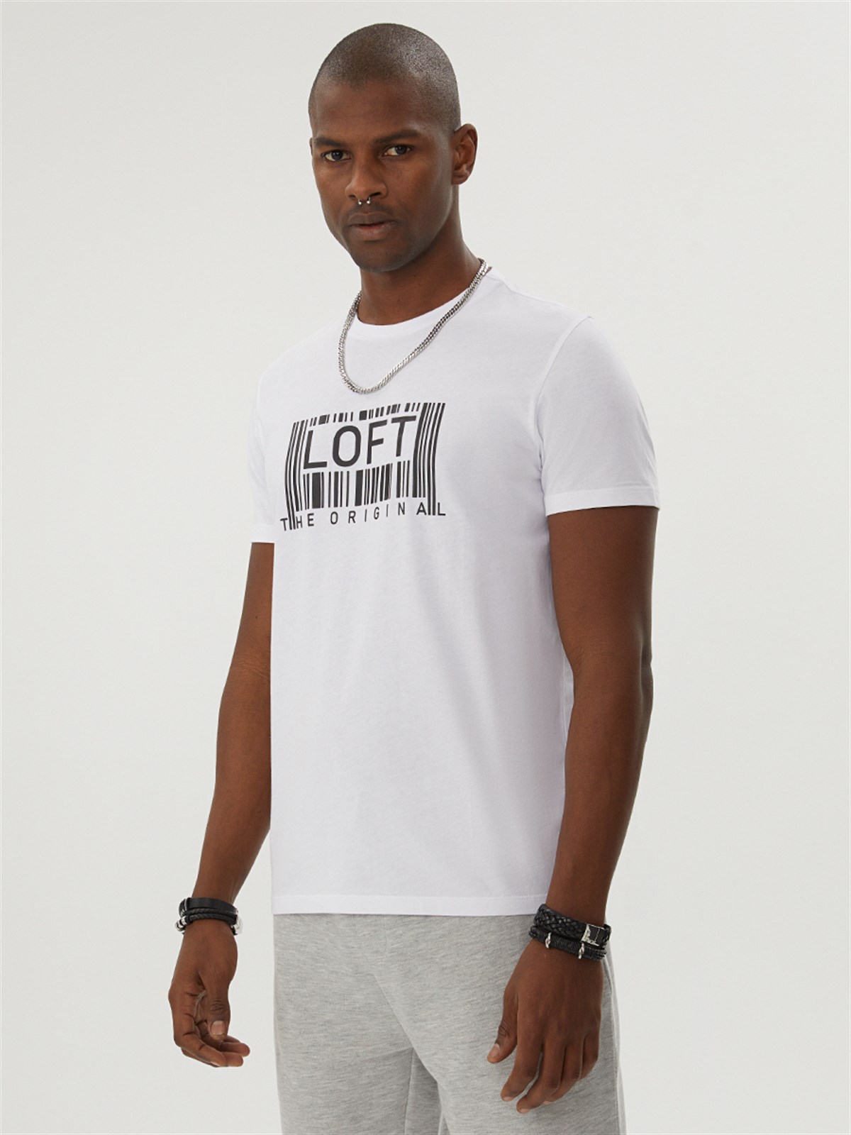 Loft Erkek Whıte T-Shirt LF2029048