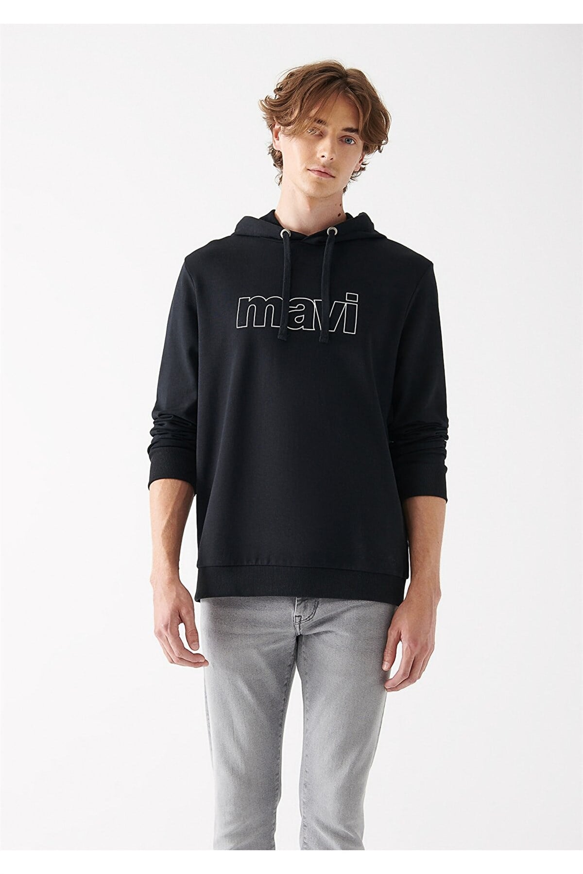 Mavi Logo Kapüşonlu Erkek  Sweatshirt 065606-900