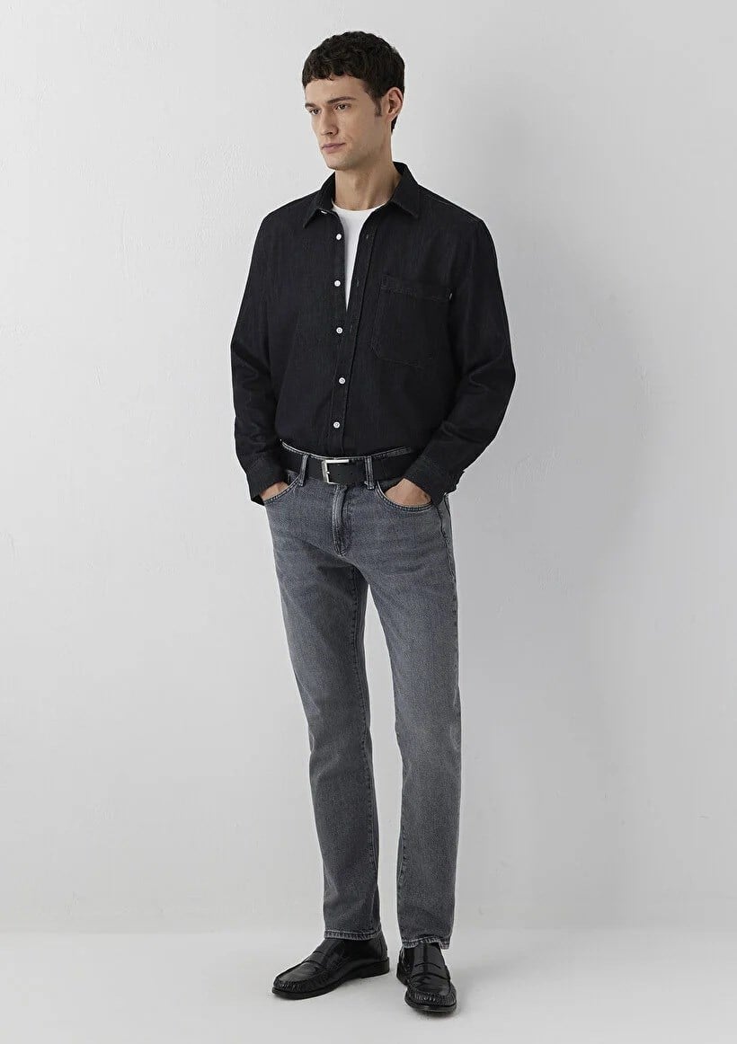 Mavi Dolphın Grey Classıc Marcus Erkek Jean-00351A4005
