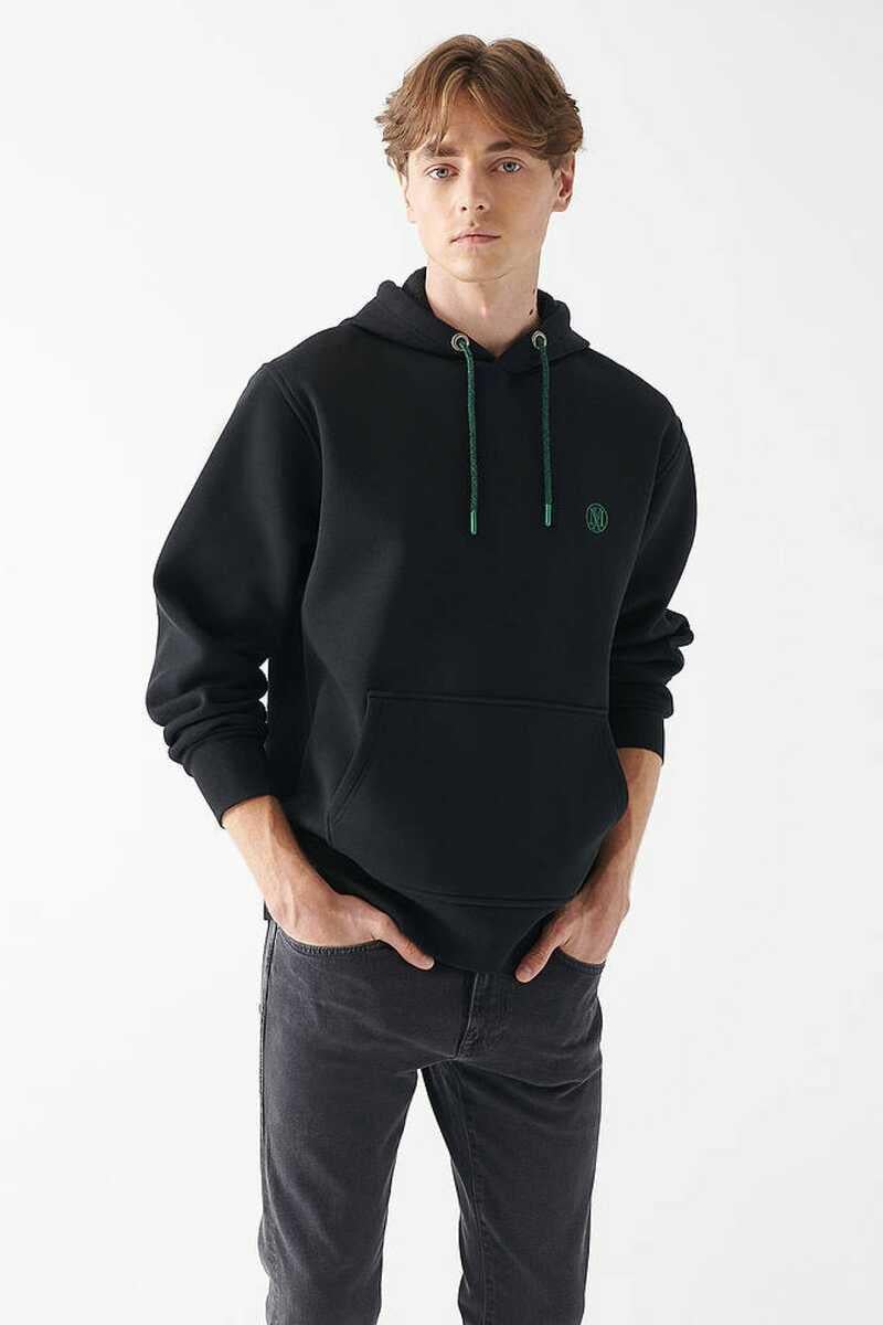 Mavi Kapişonlu Erkek Sweatshirt 065809-900
