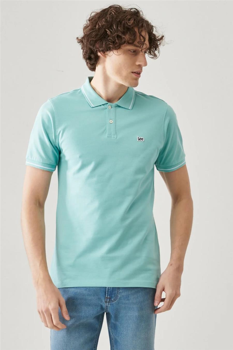 Lee SS Kısa Kollu Pique Polo T-shirt L61ARLUD