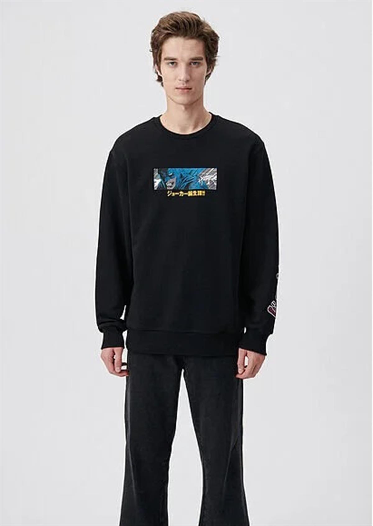 Mavi Batman Baskılı Erkek Sweatshirt 0611674-900