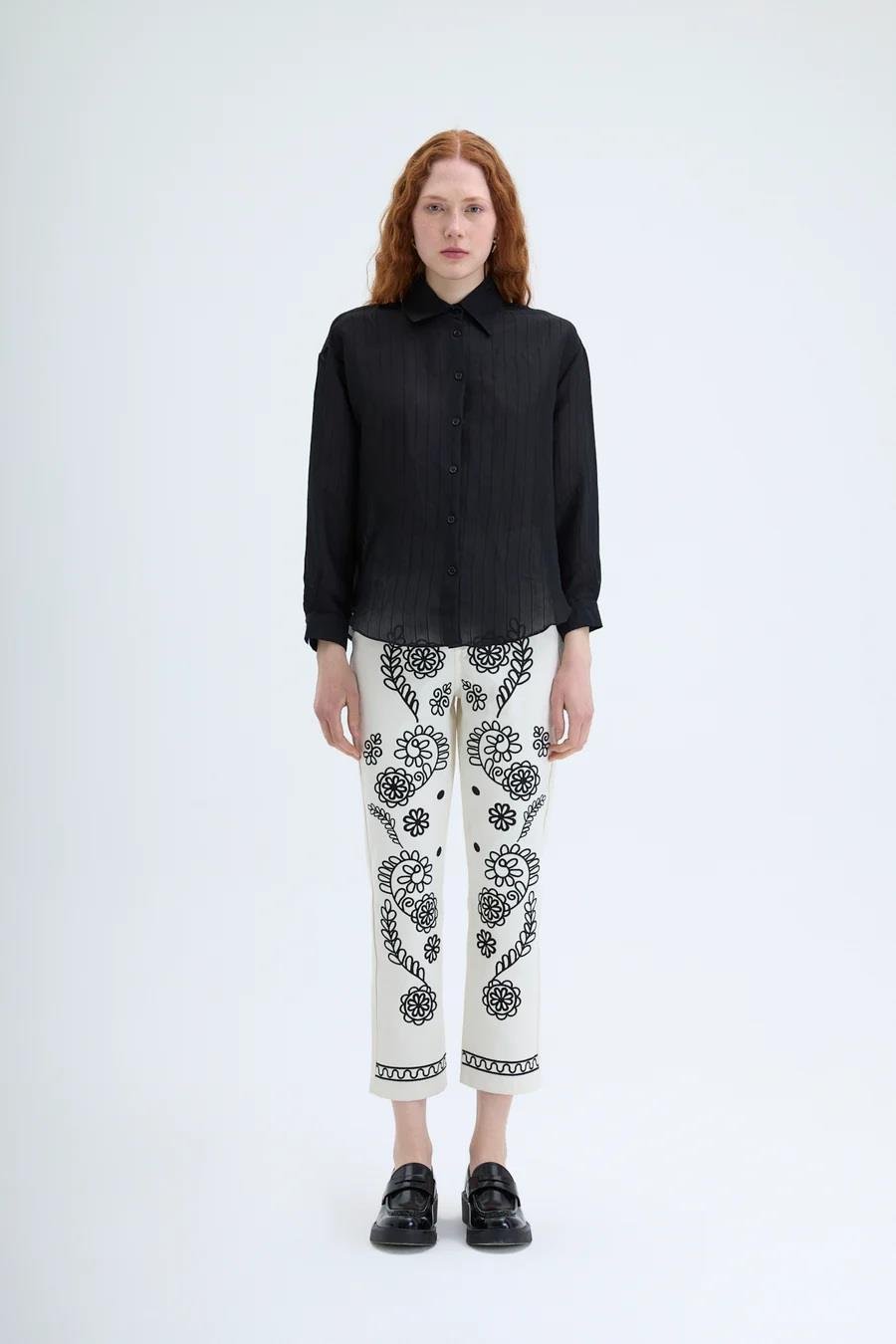 Quzu Oversize Uzun Kollu Gömlek 25YGML00188