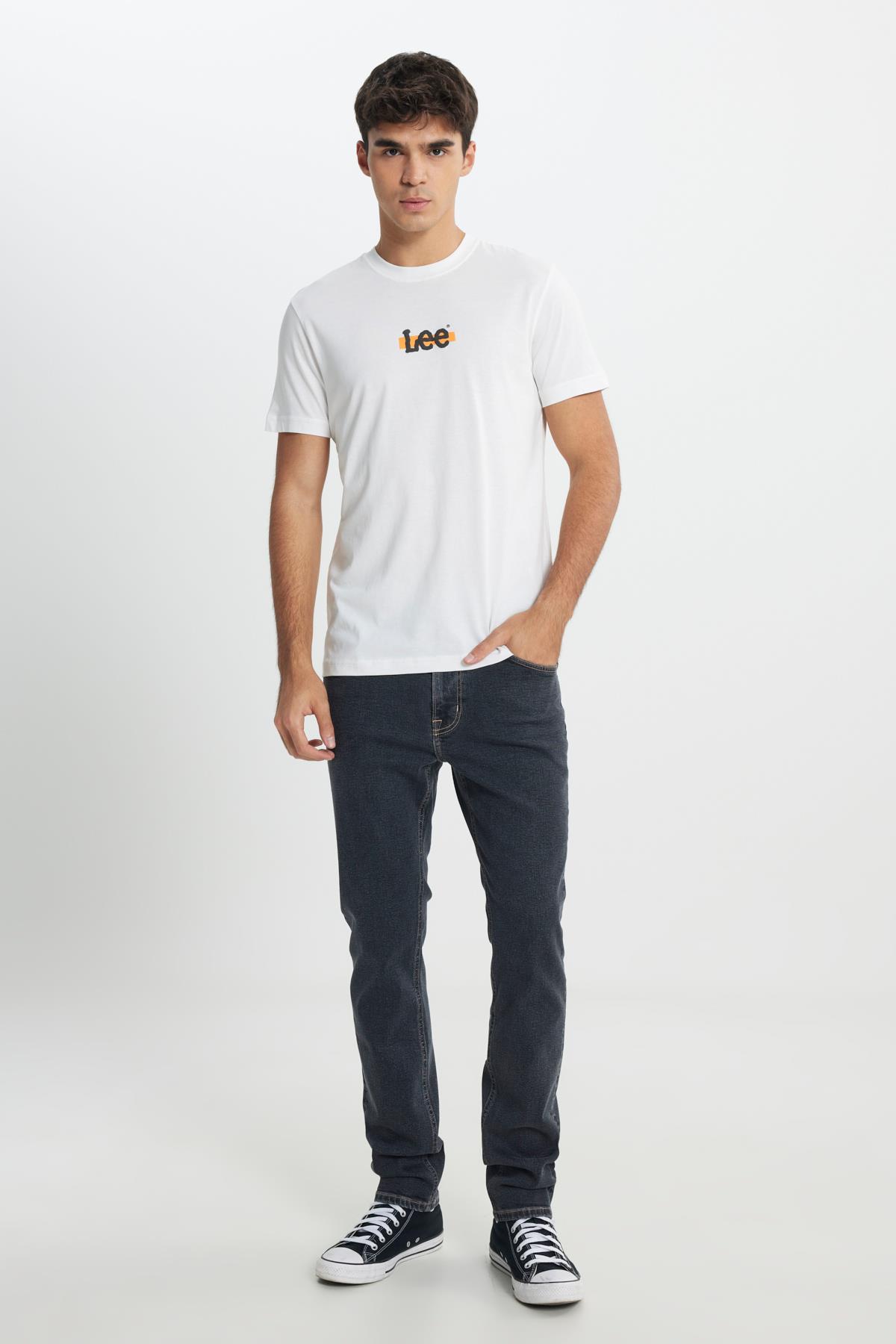 Lee Regular Fit Patch Logo Erkek T-shirt