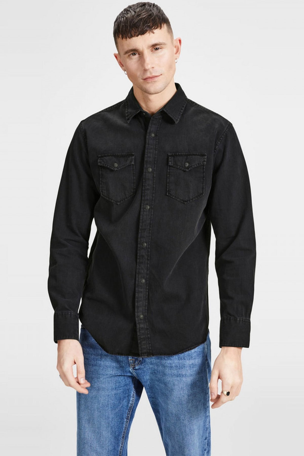 12138115Jack&Jones Jjesheridan L/S Noos Erkek Gömlek-12138115