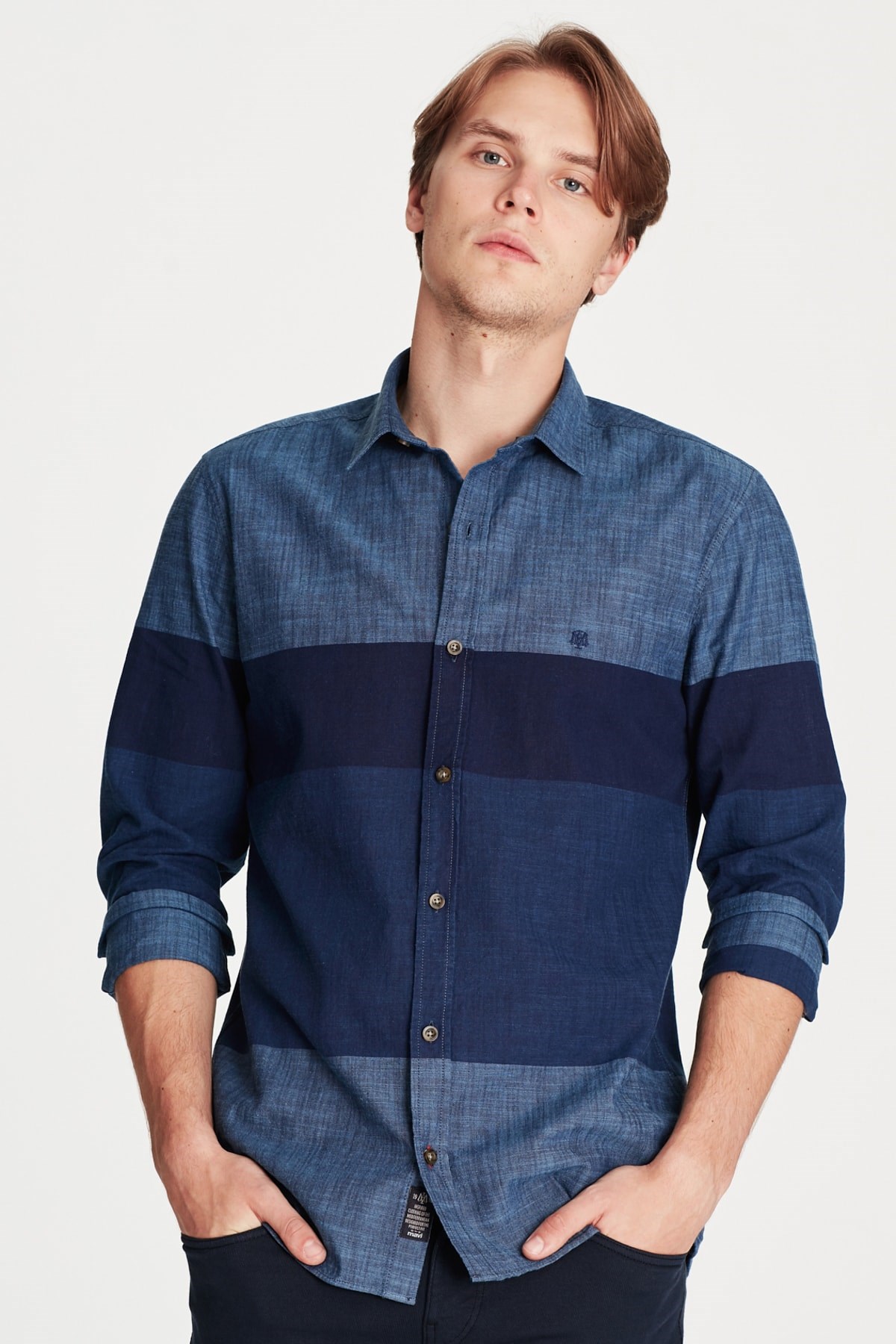 021322-18790NEBIMV3NEBIMV3|021322-18790|R000MAVİ STRIPE SHIRT indigo-STD