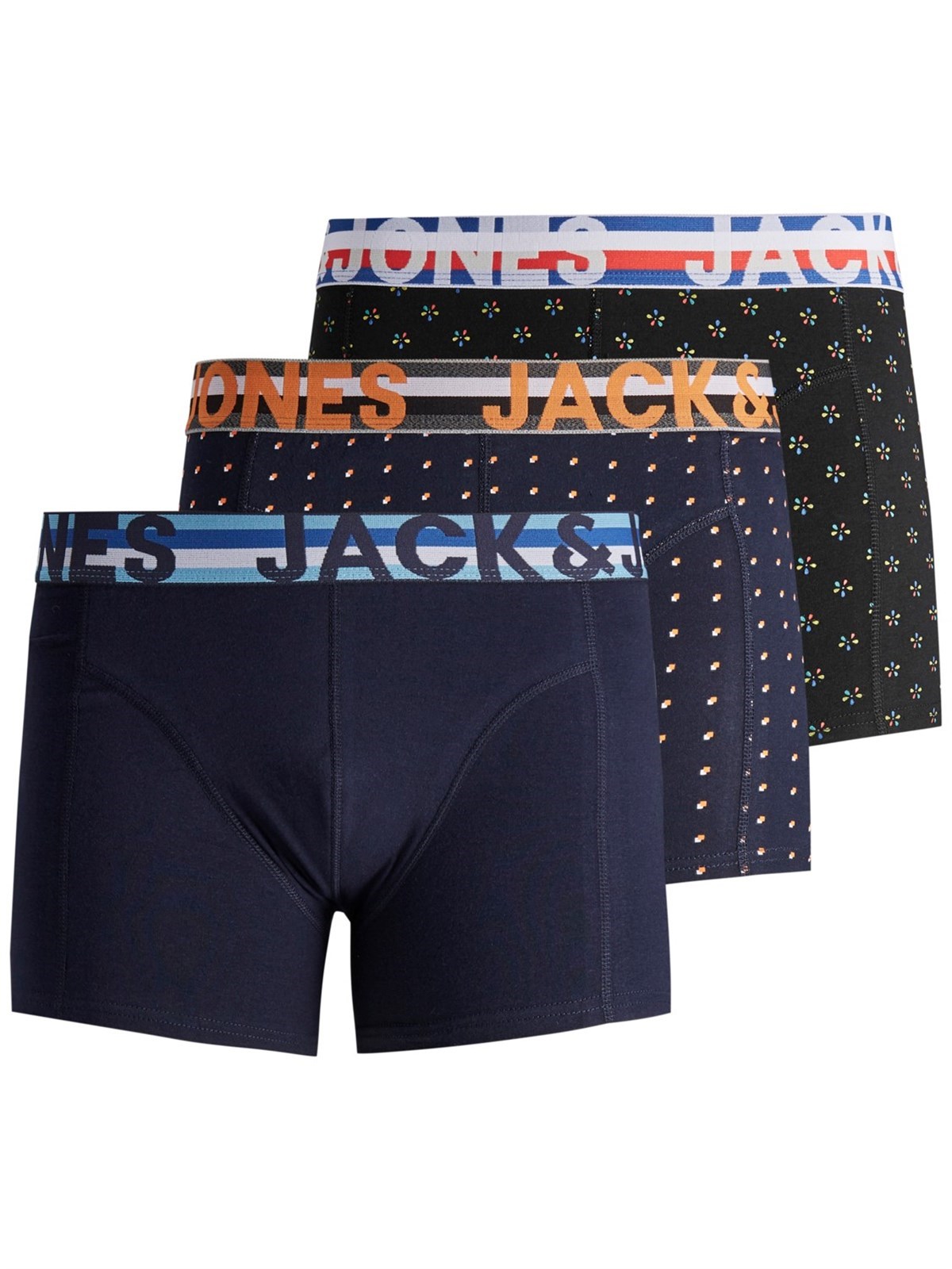 12151351Jack&Jones Jachenrik Trunks 3 Pack Noos Erkek Boxer-12151351