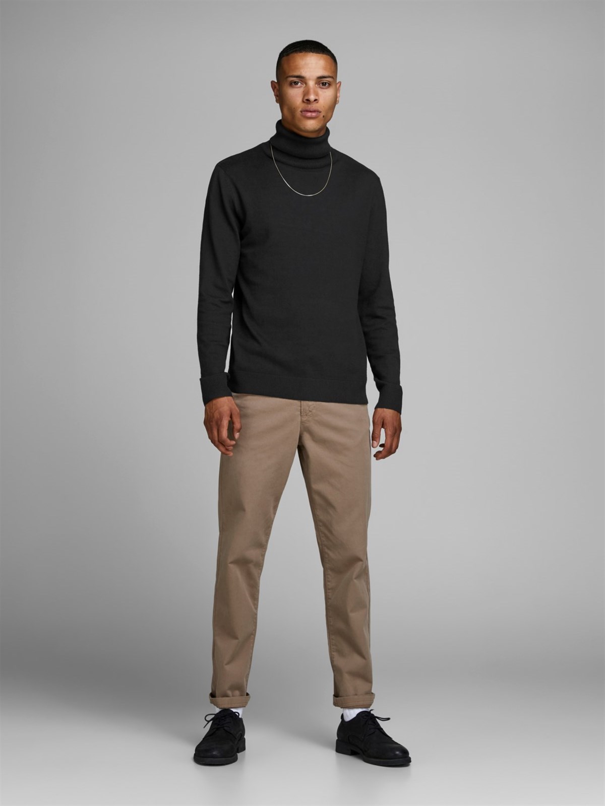 12157417Jack & Jones Jjeemil Knit Roll Neck Noos Erkek Kazak