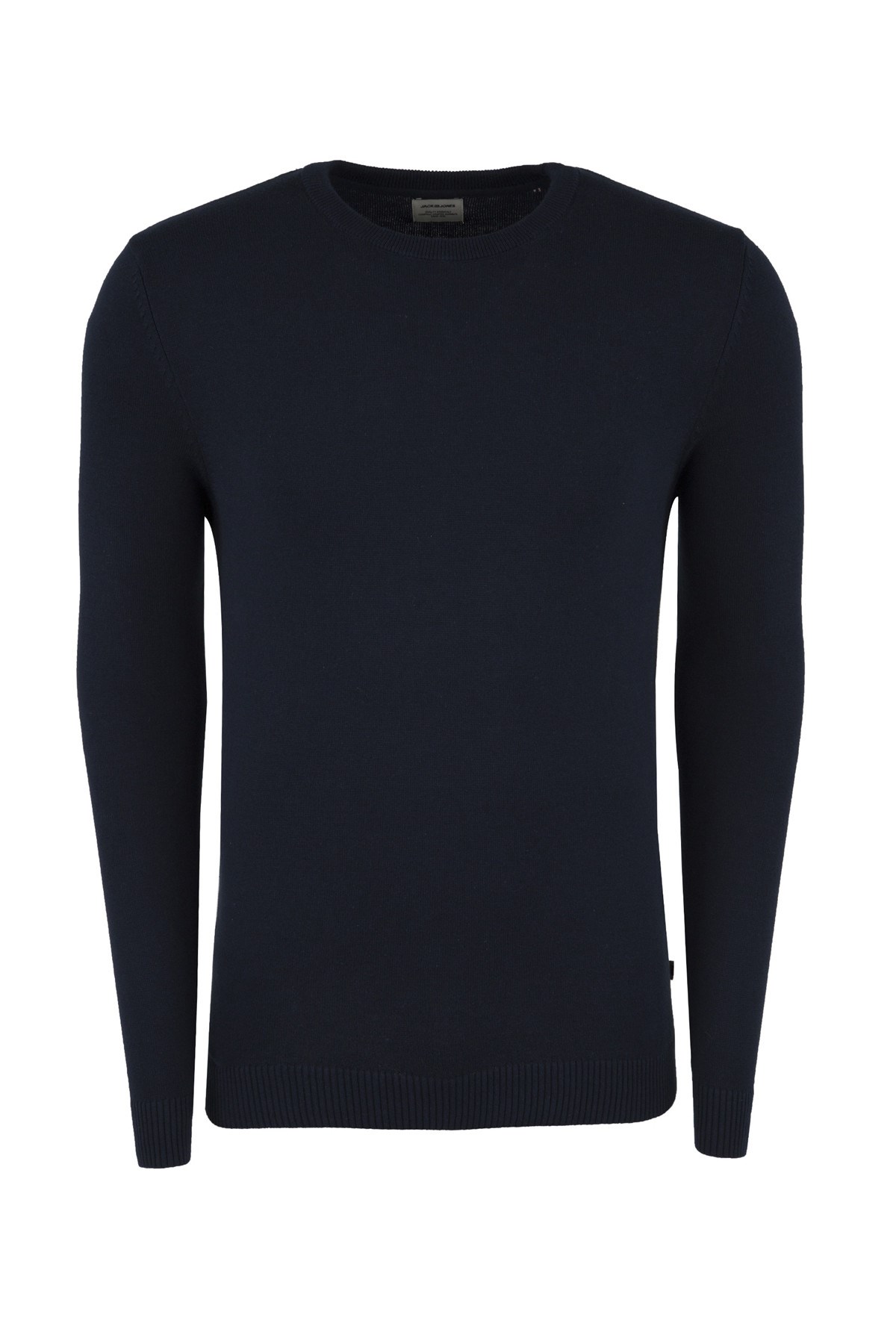 12137190NEBIMV3NEBIMV3|12137190|BlackJACK & JONES JJEBASIC KNIT CREW NECK NOOS ERKEK KAZAK-Black Denim