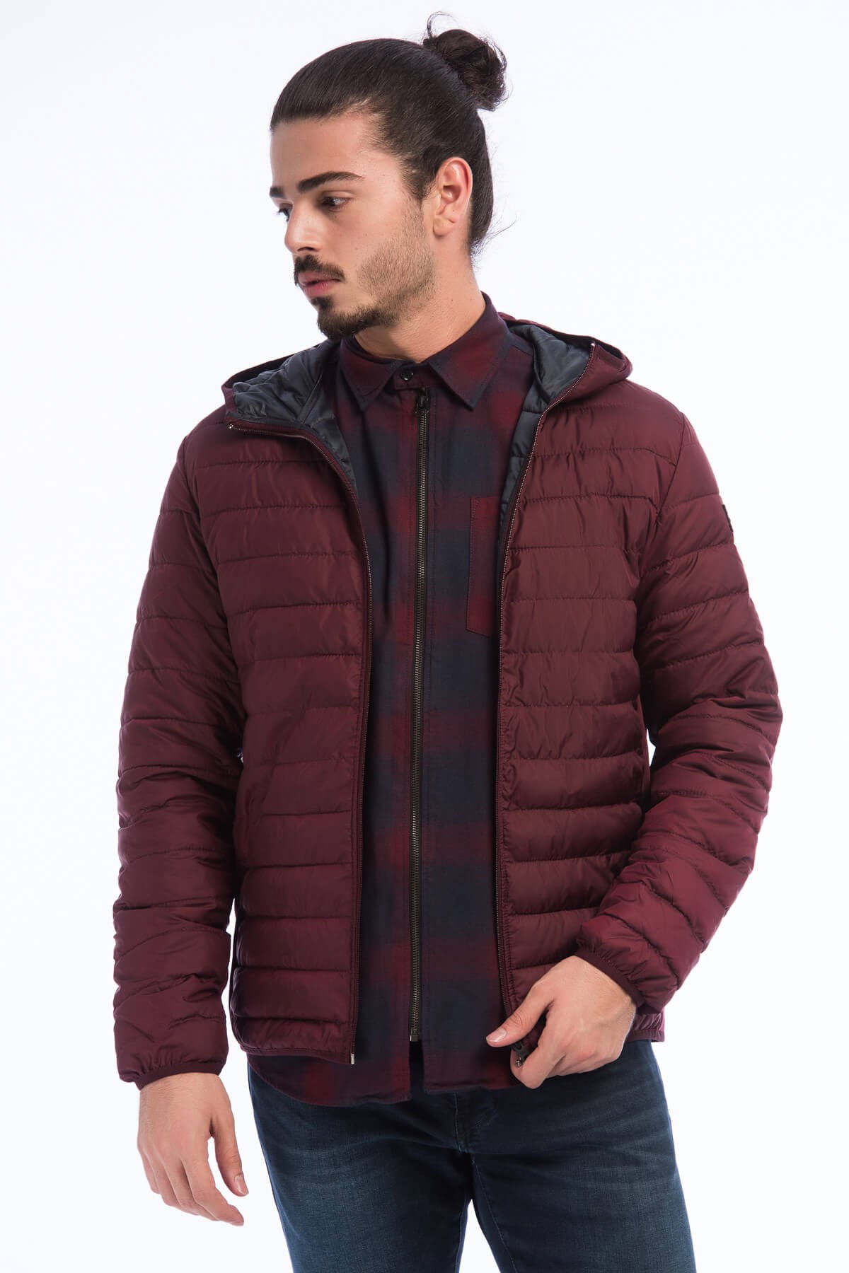 12137833NEBIMV3NEBIMV3|12137833|PortJACK & JONES JCOBOOM TWIST PUFFER HOOD ERKEK MONT-Port Royale