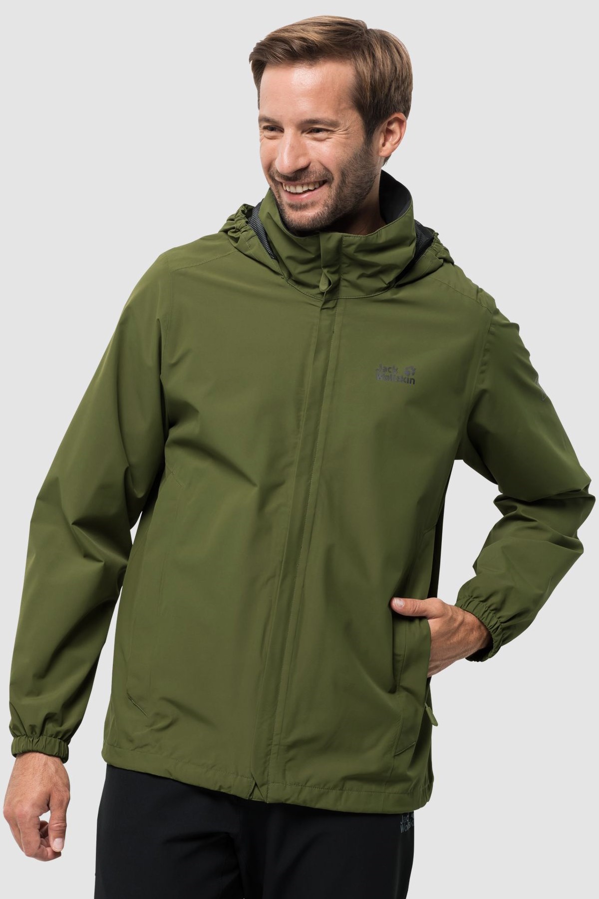 1111141NEBIMV3NEBIMV3|1111141|18226JACK WOLFSKIN STORMY POINT JACKET M ERKEK OUTDOOR CEKETİ-cypress green