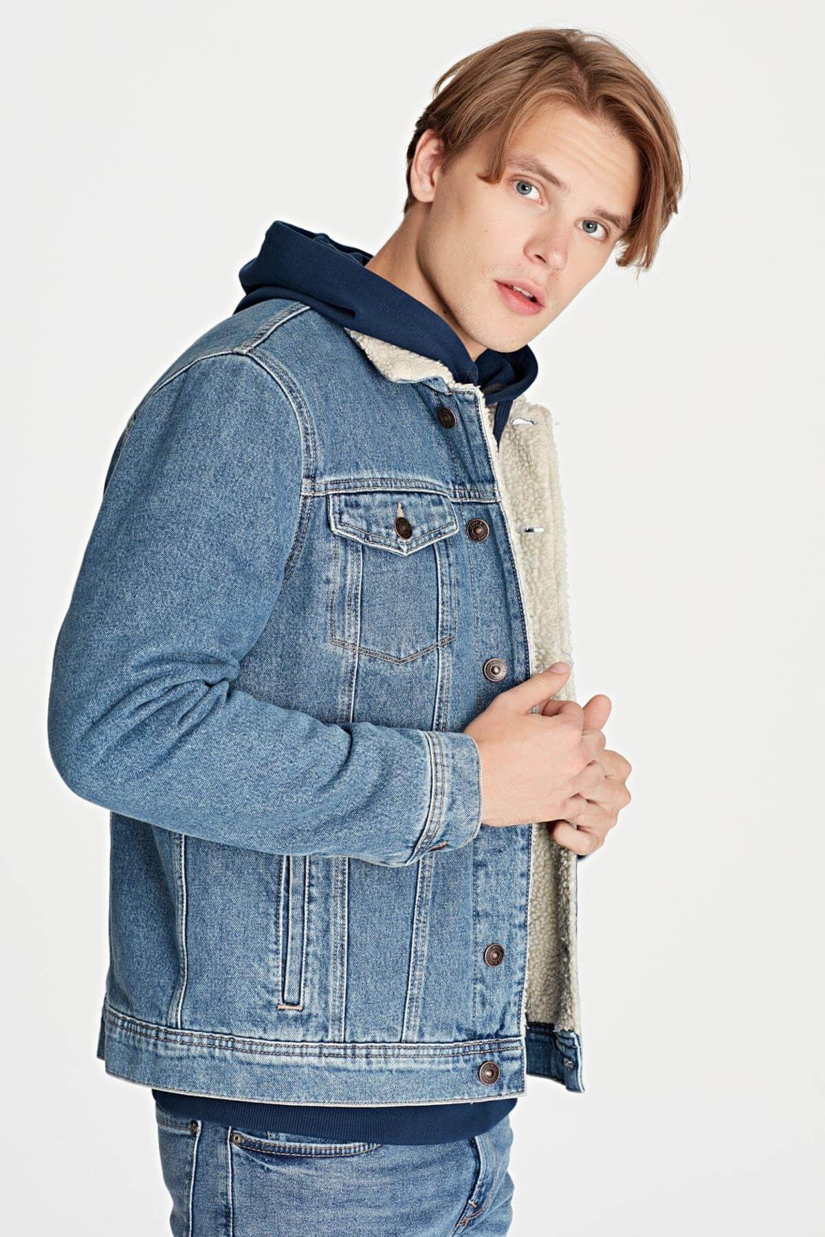 0115229914Mavi Erkek Frank Mid Brushed Sherpa