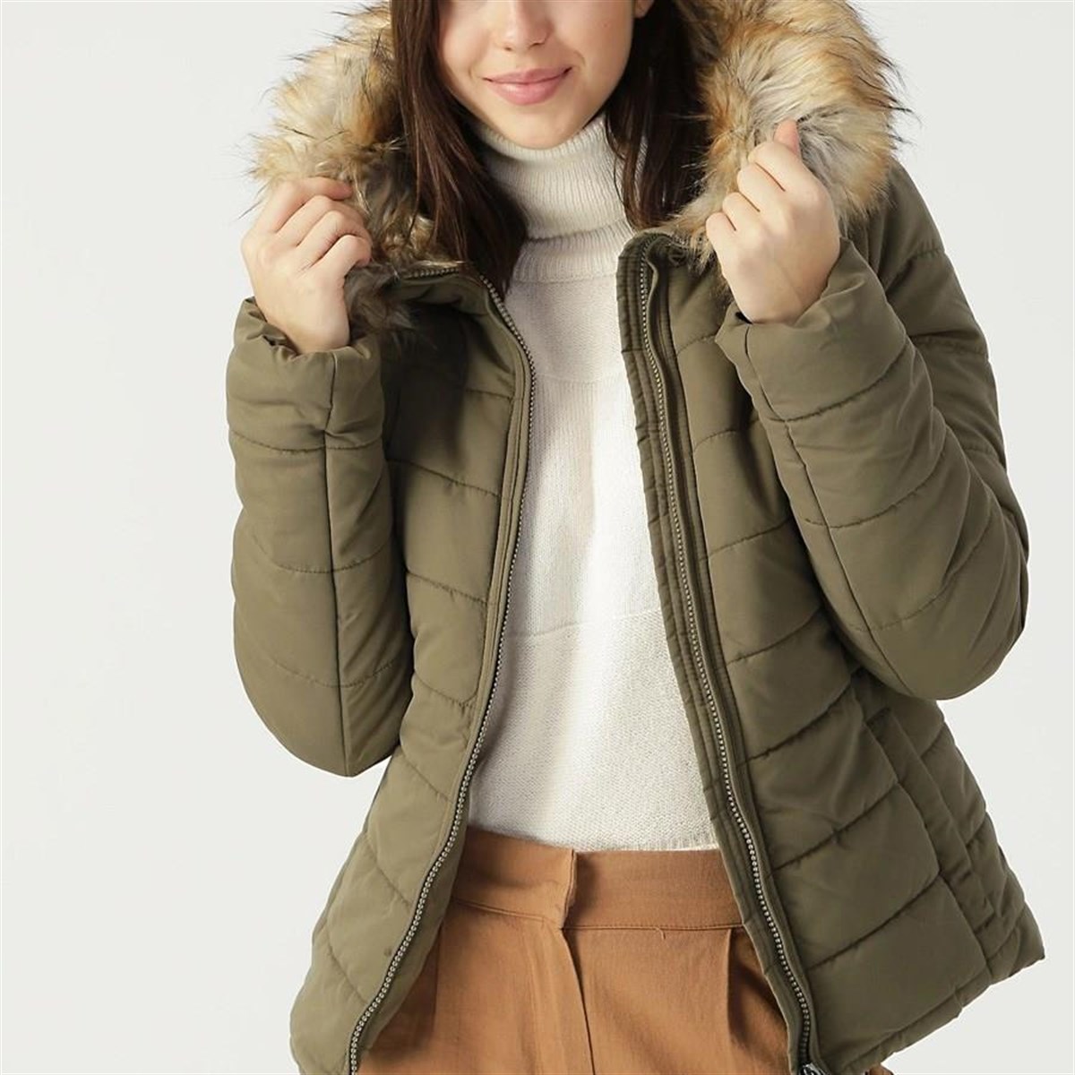 15193436NEBIMV3NEBIMV3|15193436|TarmacONLY ONLMELINA PADDED JACKET OTW KADIN MONT-Tarmac