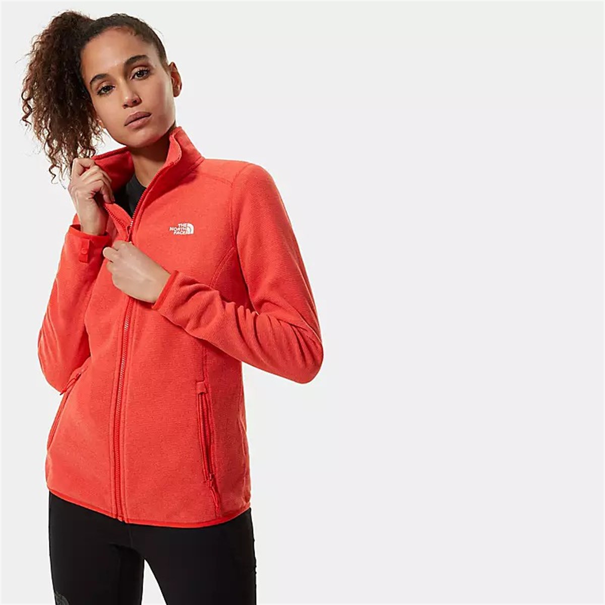 NF0A2UAUNXG1The North Face W 100 Glacier Full Zip Kadın Mont - NF0A2UAUNXG1