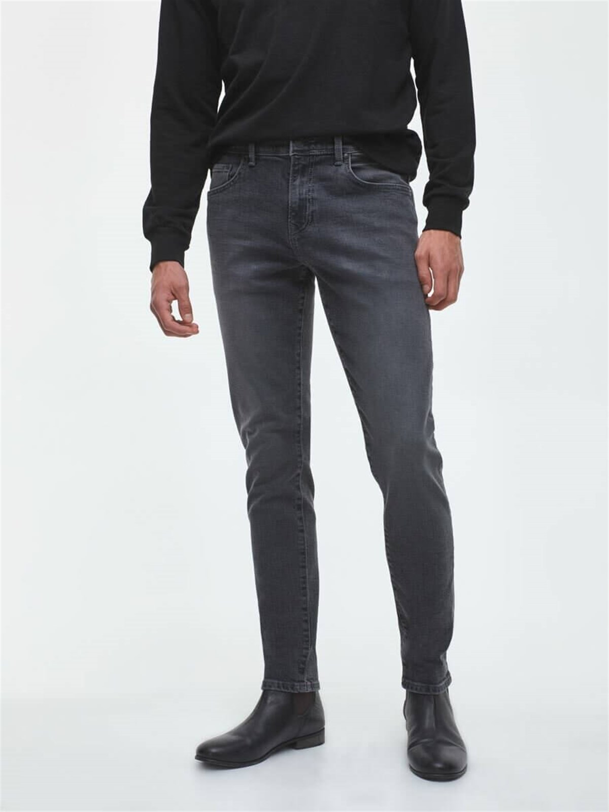 51012Ltb Diego X Grey Dark Wash Erkek Pantolon