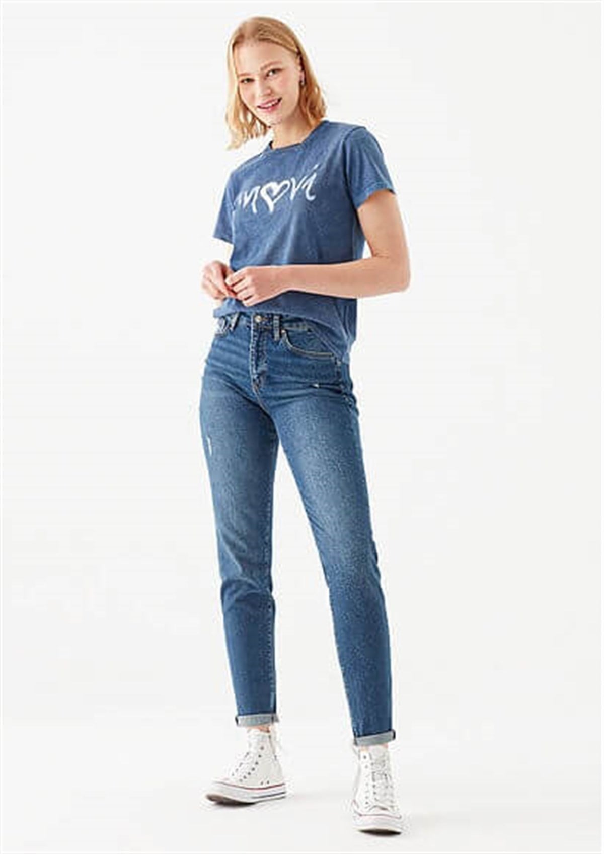 100277-21870Mavi Cindy İndigo Vintage Str Kadın Pantolon